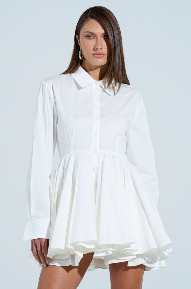 THE IT GIRL POPLIN MINI DRESS