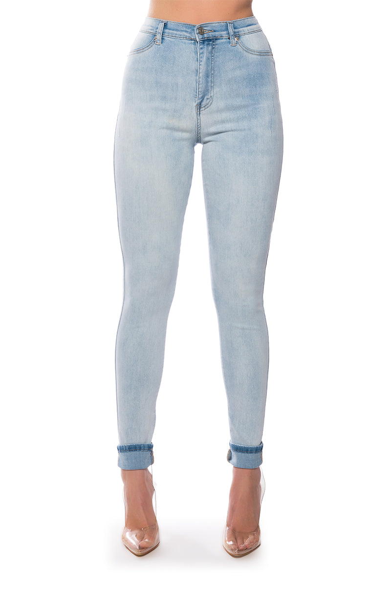 FLEX-FIT HIGH WAISTED SUPER STRETCHY SKINNY JEANS