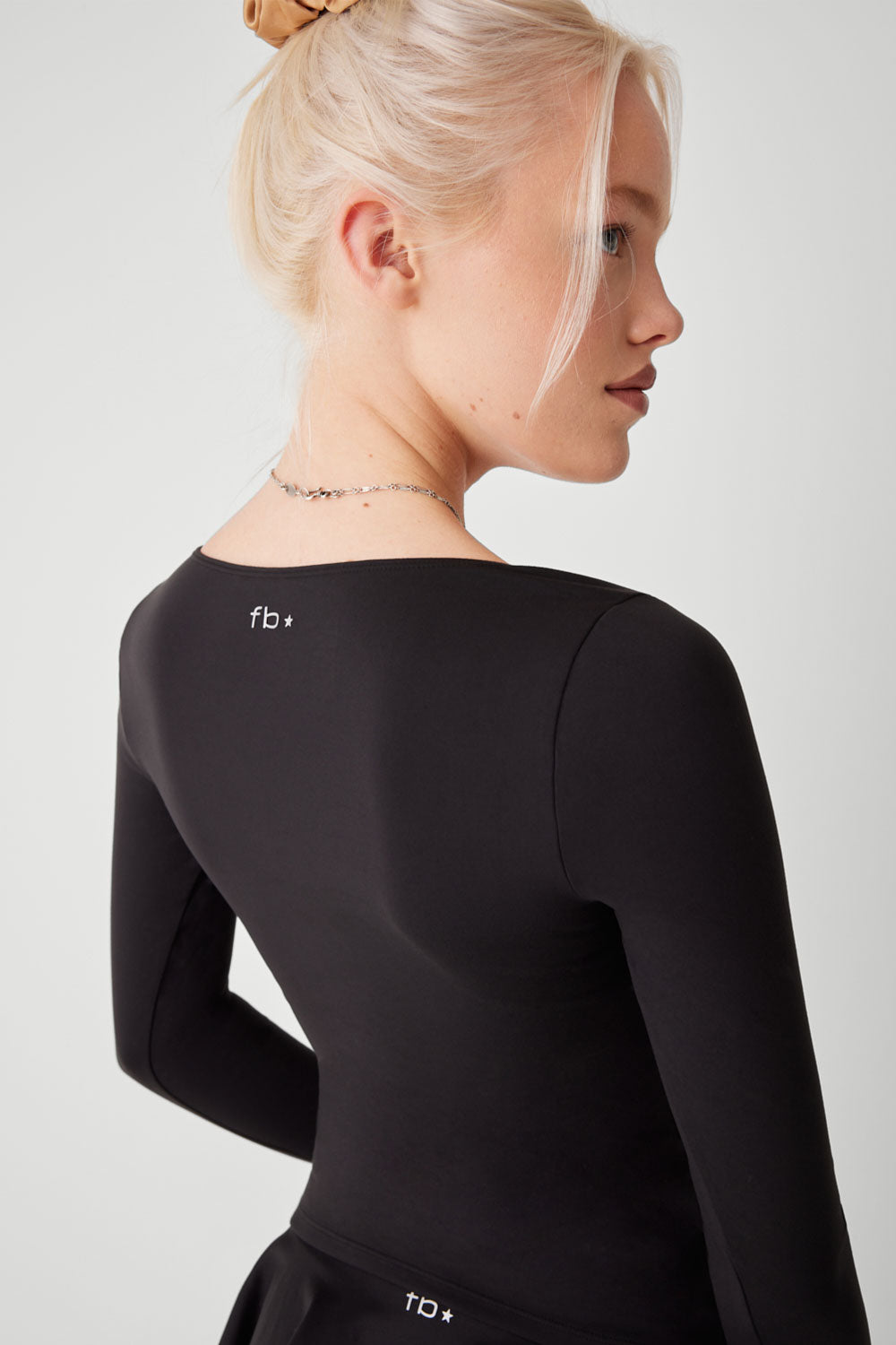 Demi Long Sleeve Top - Black