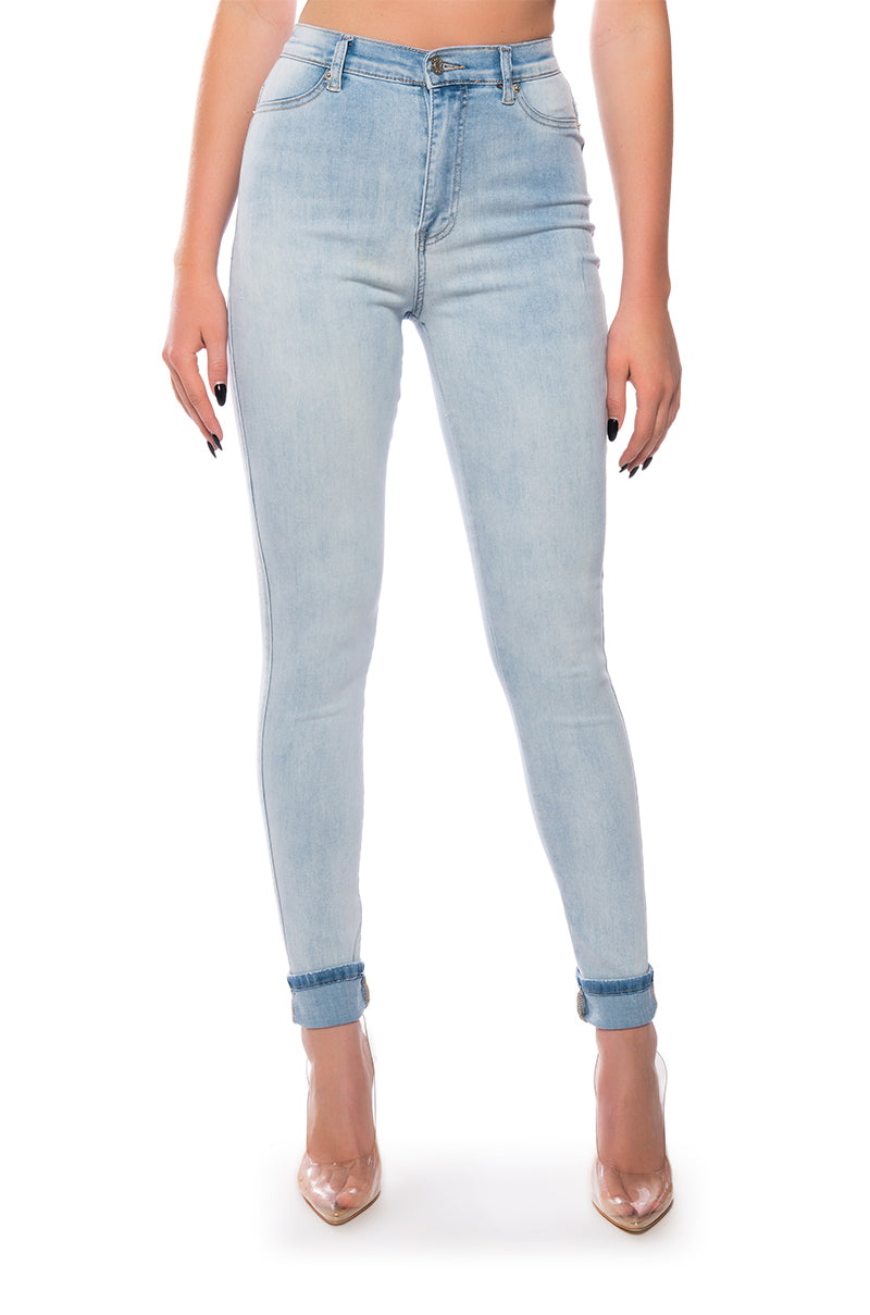 FLEX-FIT HIGH WAISTED SUPER STRETCHY SKINNY JEANS