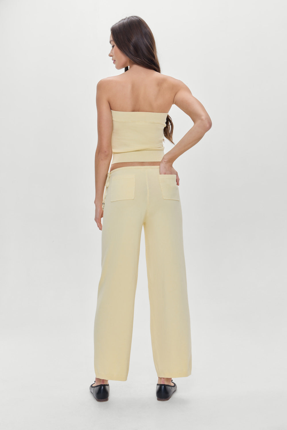 Breeze Low Rise Knit Pants - Buttercup