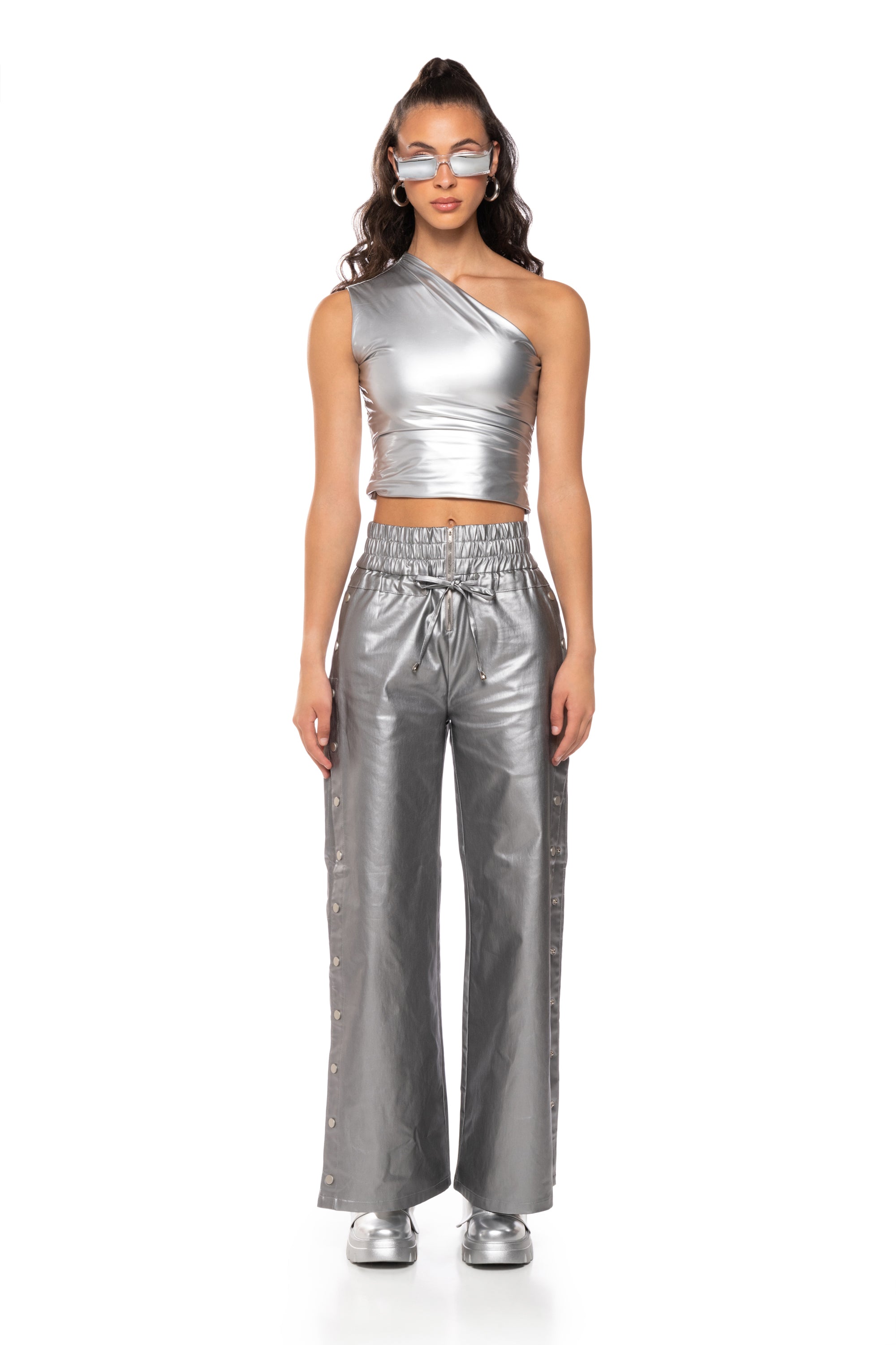 CONSTELLATION WIDE LEG SNAP PANTS