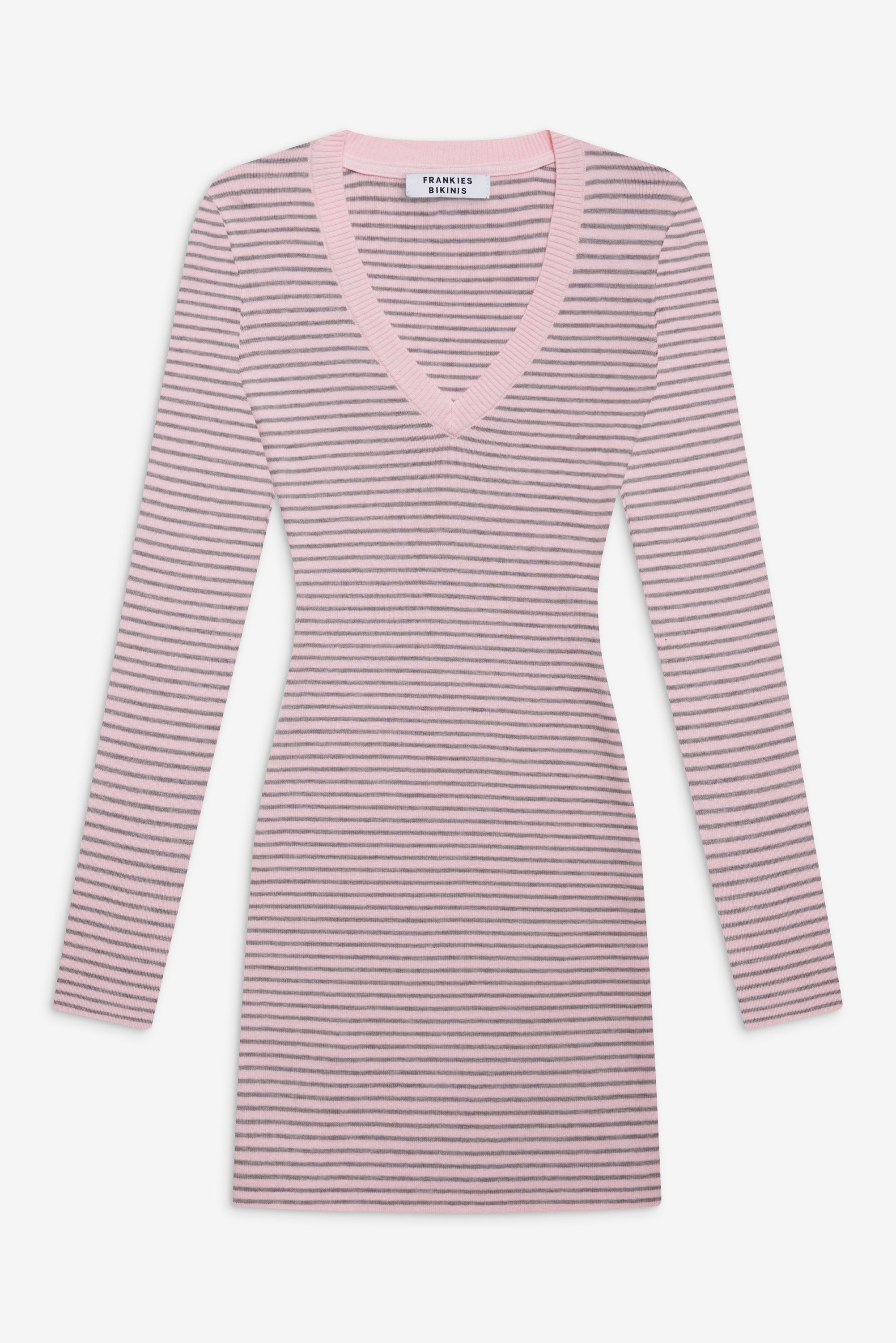 Sweetheart Knit Dress - Rosewater Stripe