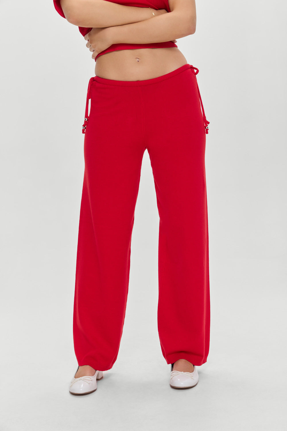 Breeze Low Rise Knit Pants - Heartstrings