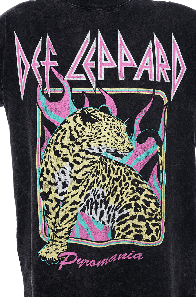 DEF LEPPARD PYROMANIA TSHIRT DRESS