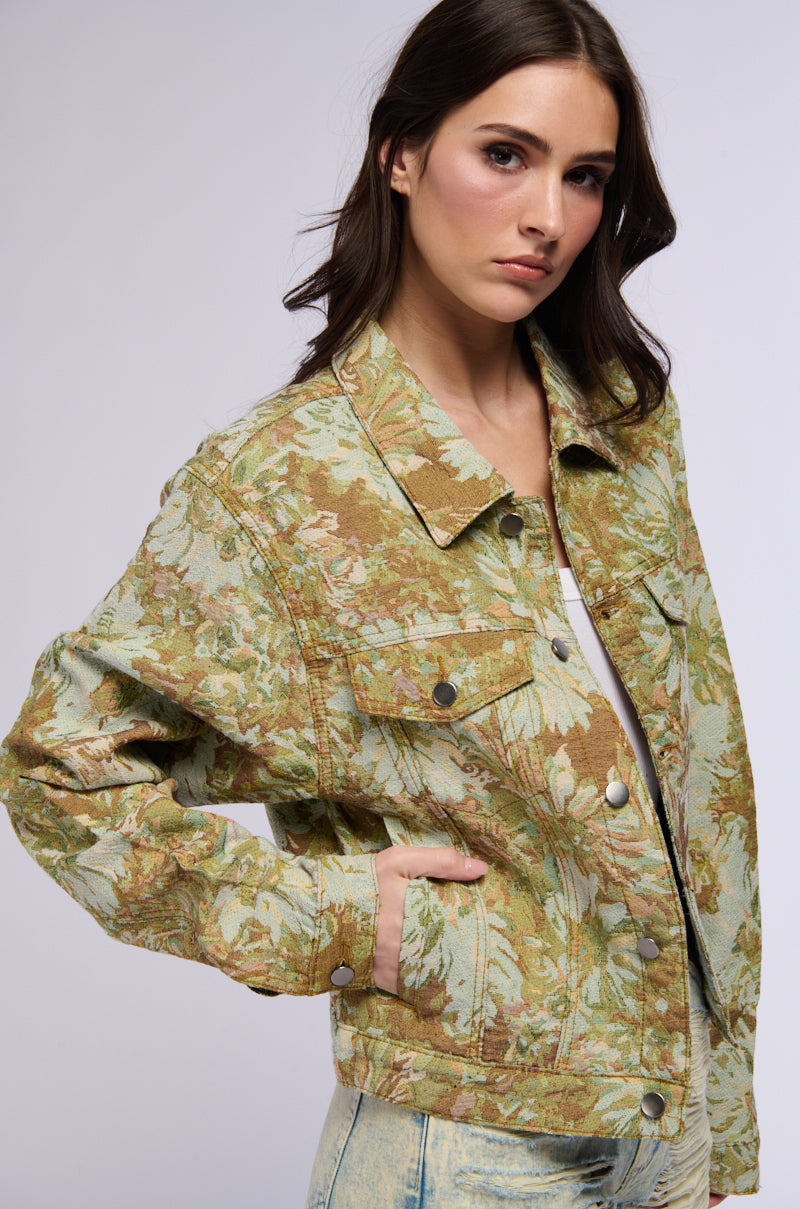 BROCADE TAPESTRY BOMBER JACKET