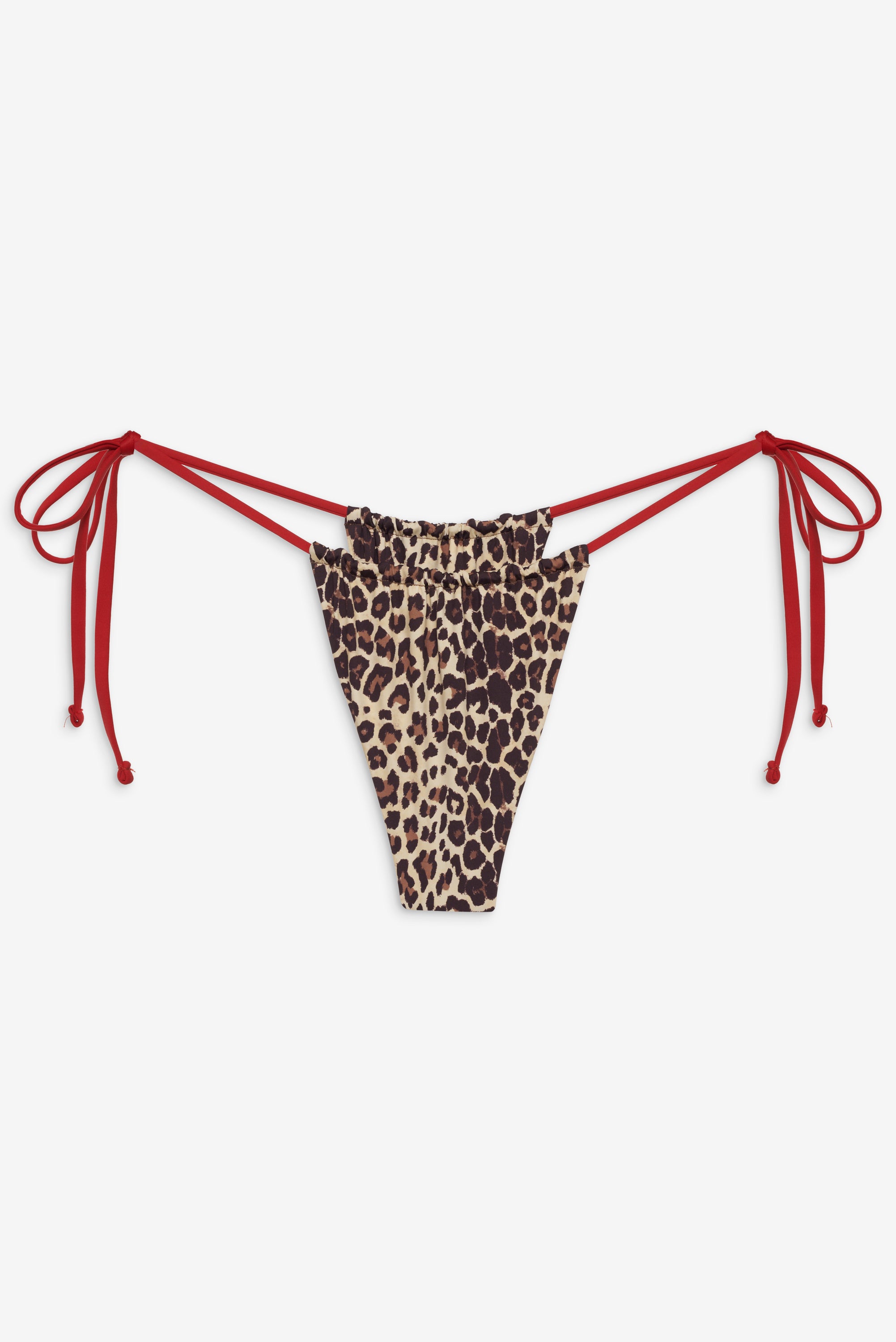 Tia Skimpy String Bikini Bottom - Cheetah