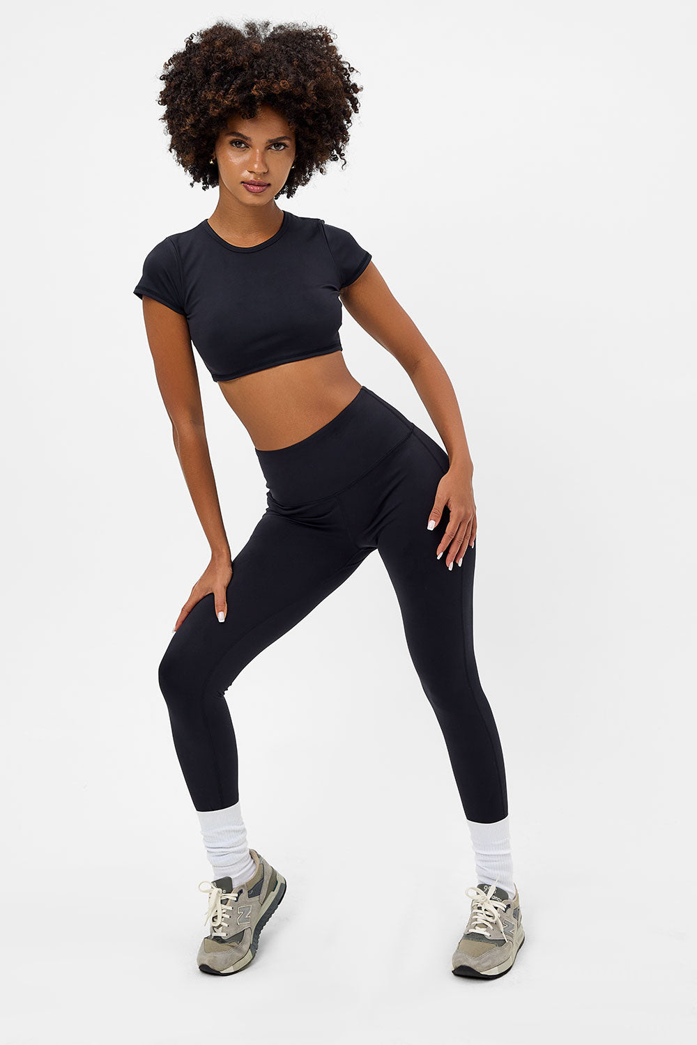 Zippy Crop Top - Black