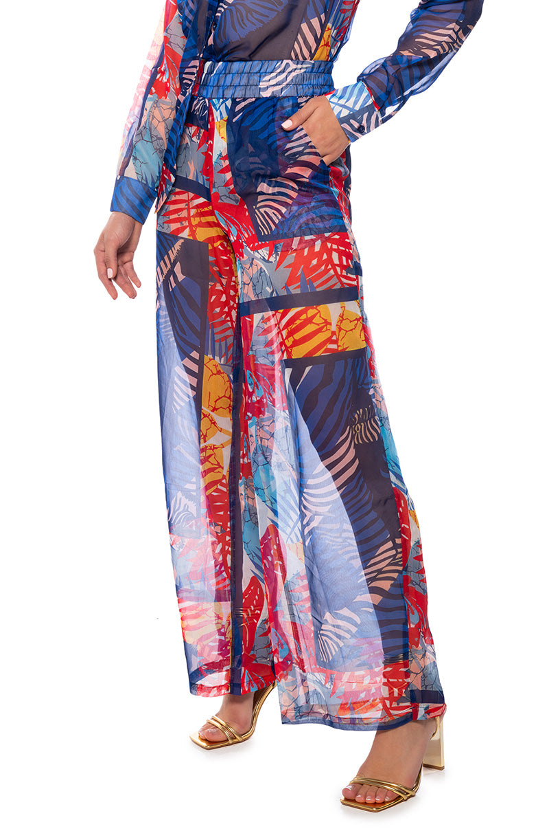 BEACHY DAY LIGHTWEIGHT WIDE LEG PALAZZO PANT