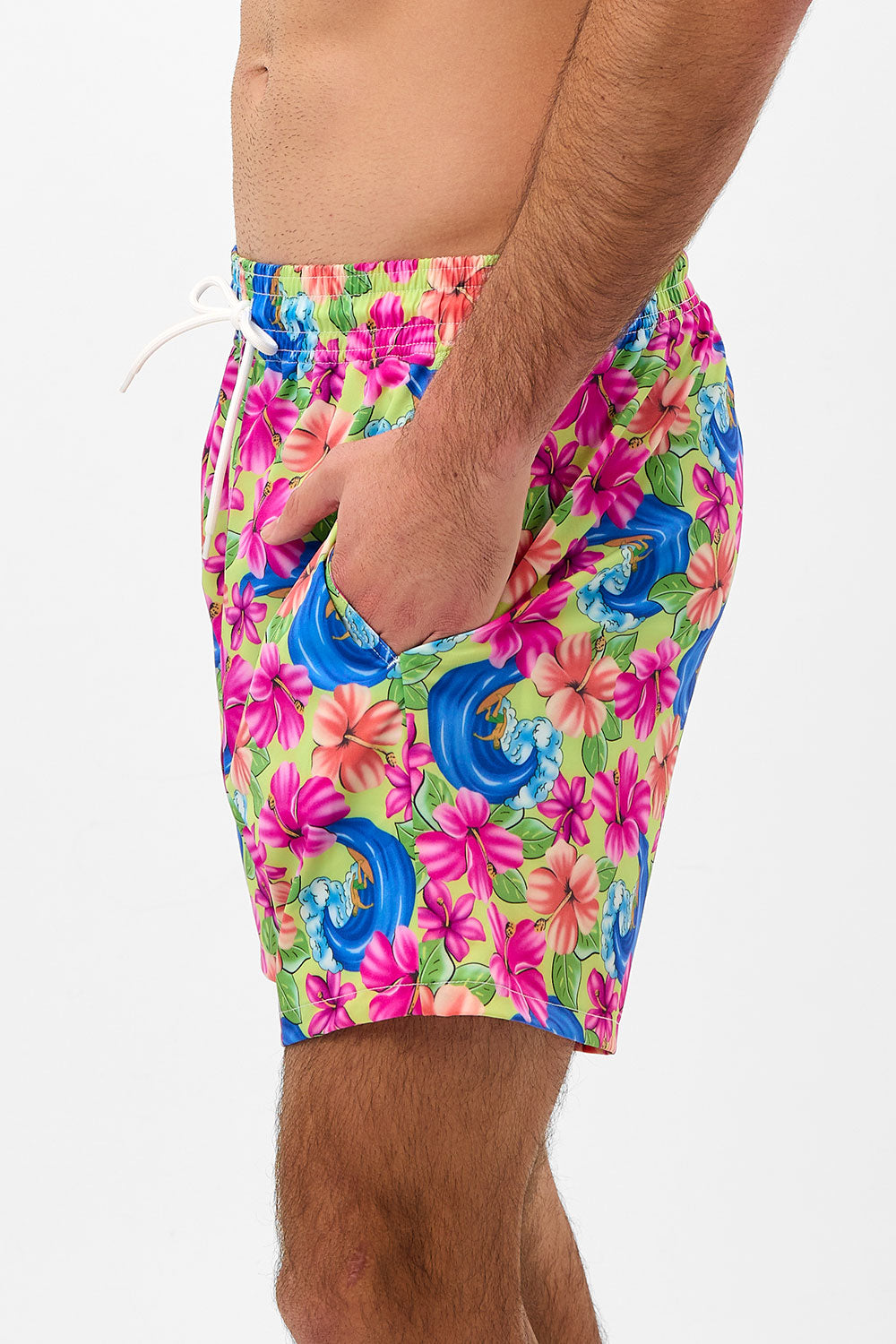 Winston Floral Unisex Board Short - Neon Surfer