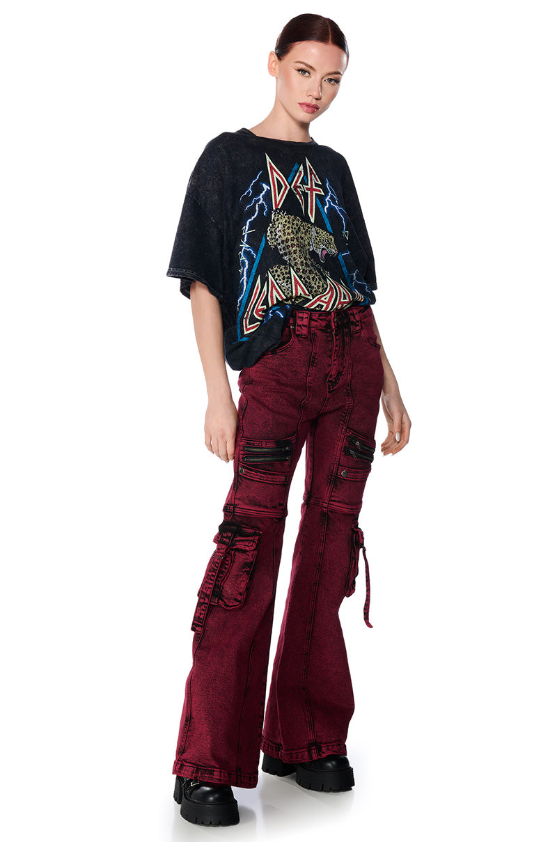 LOVE IS IN THE AIR FLARE JEANS