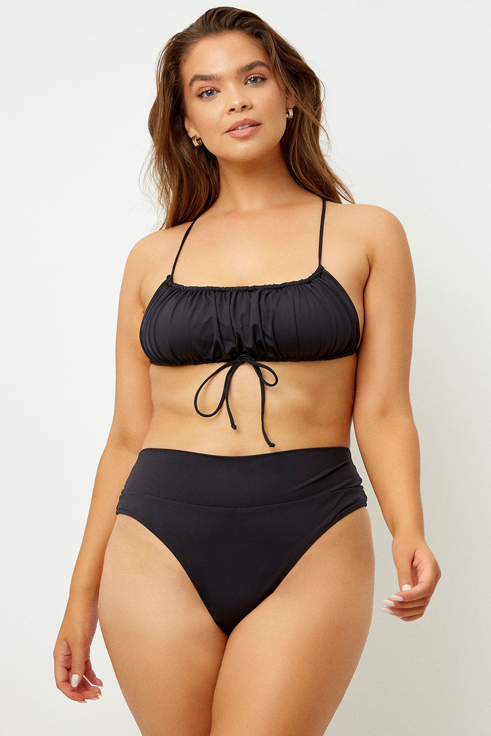 Dreamy Bandeau Bikini Top - Black