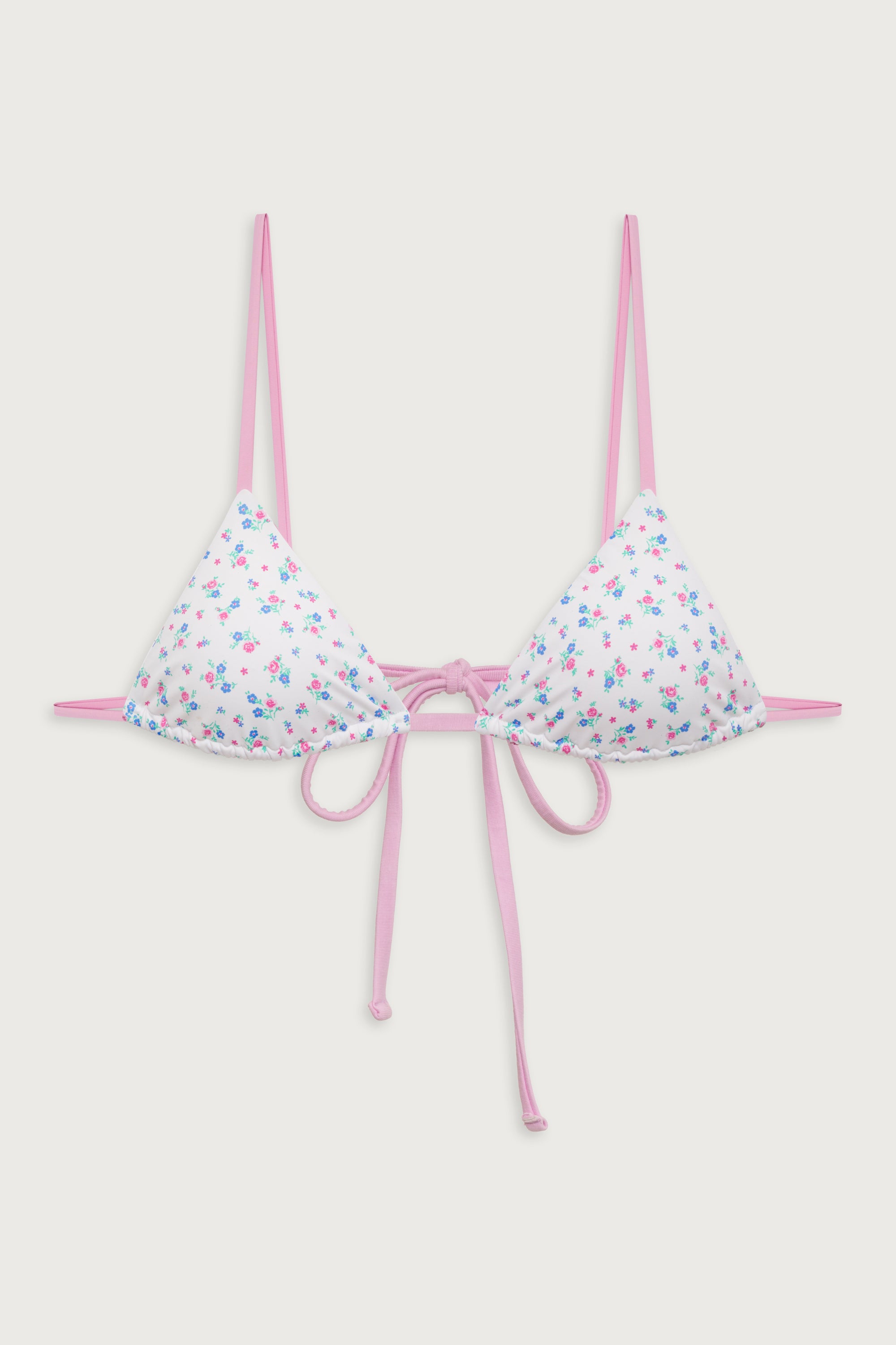 Lumia Triangle Bralette Bikini Top - Sweet Meadow