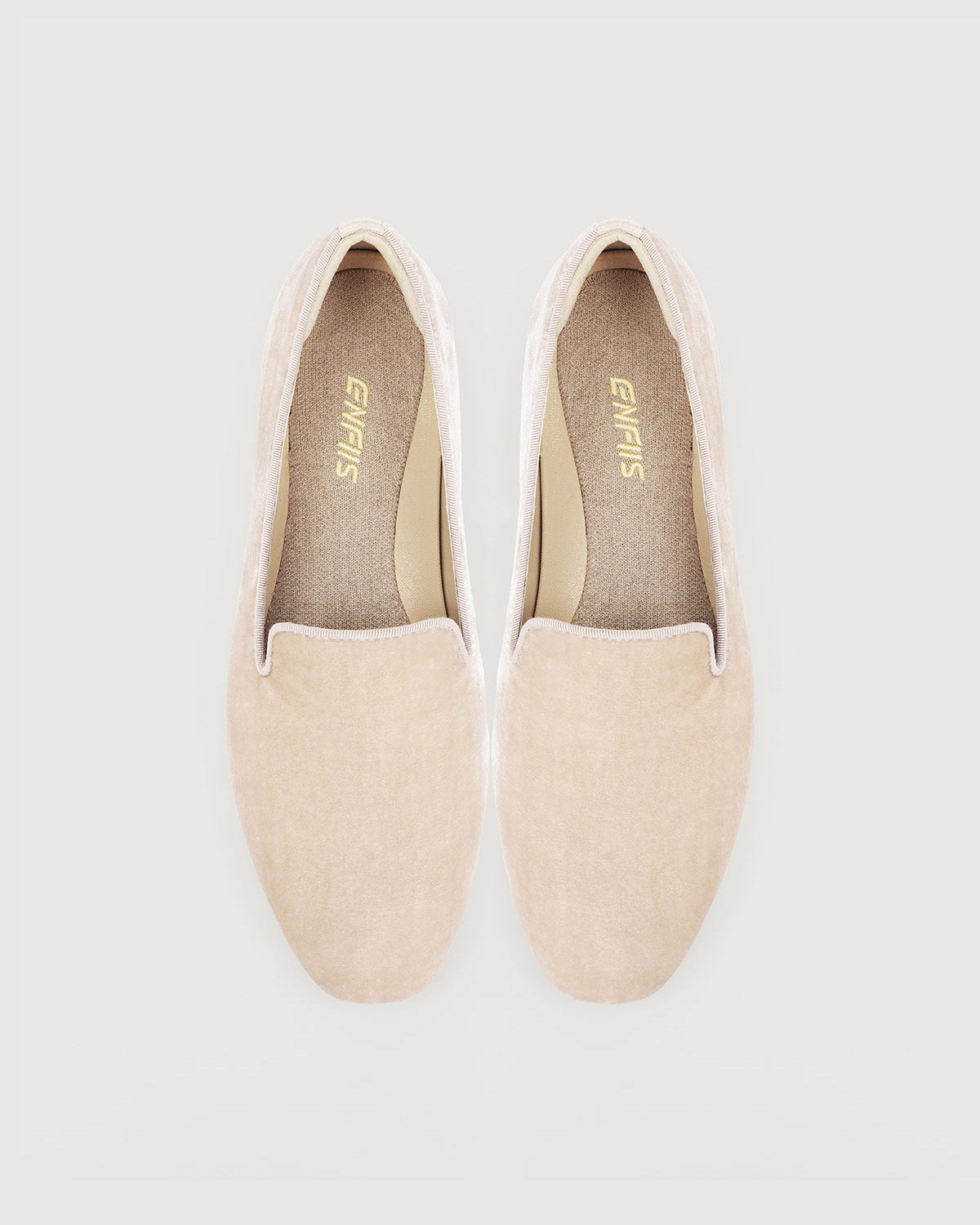 Enfiis Velvet Loafer Flats