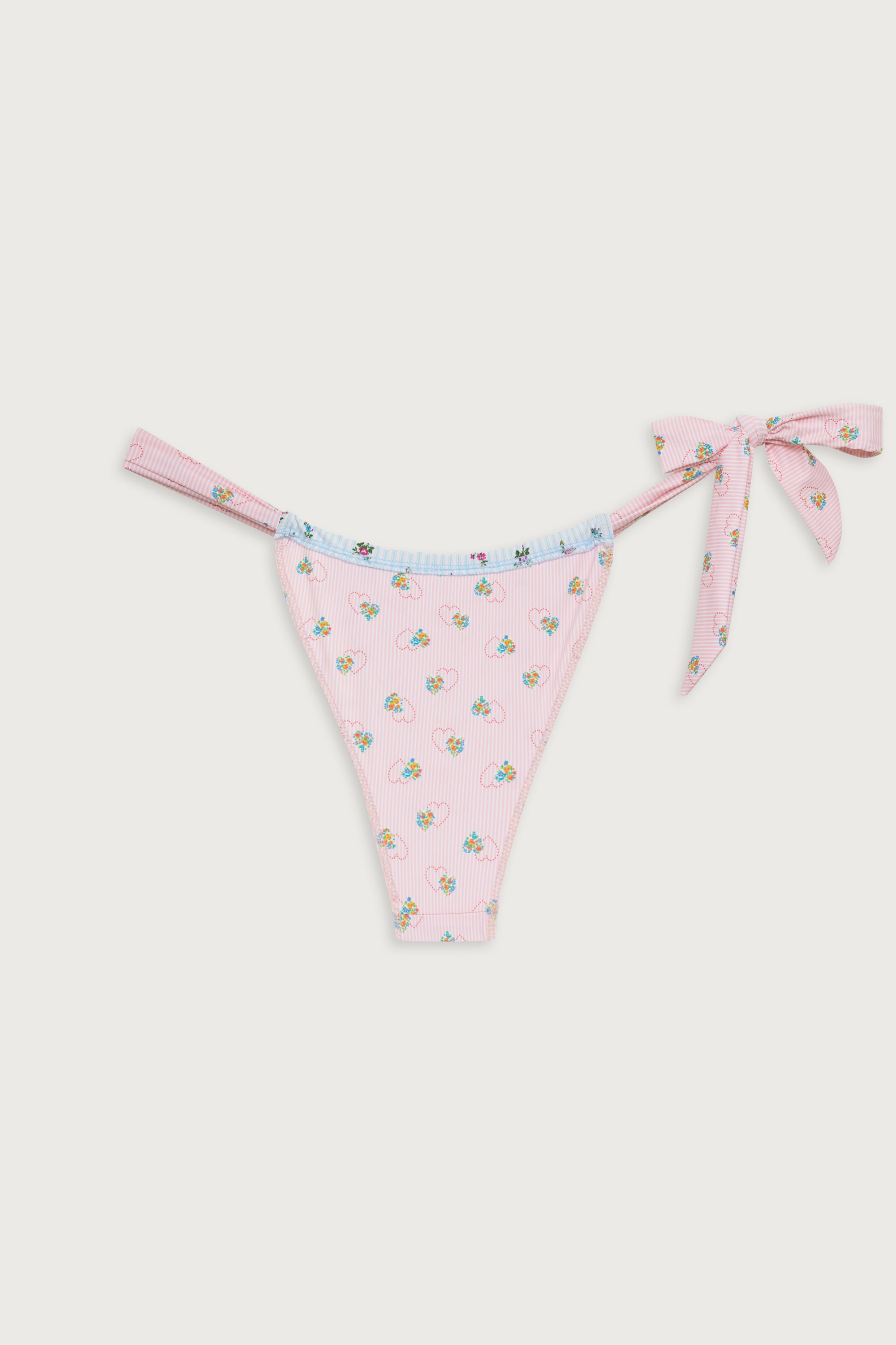 Kealy Reversible Cheeky Bikini Bottom - Cozy Stripe