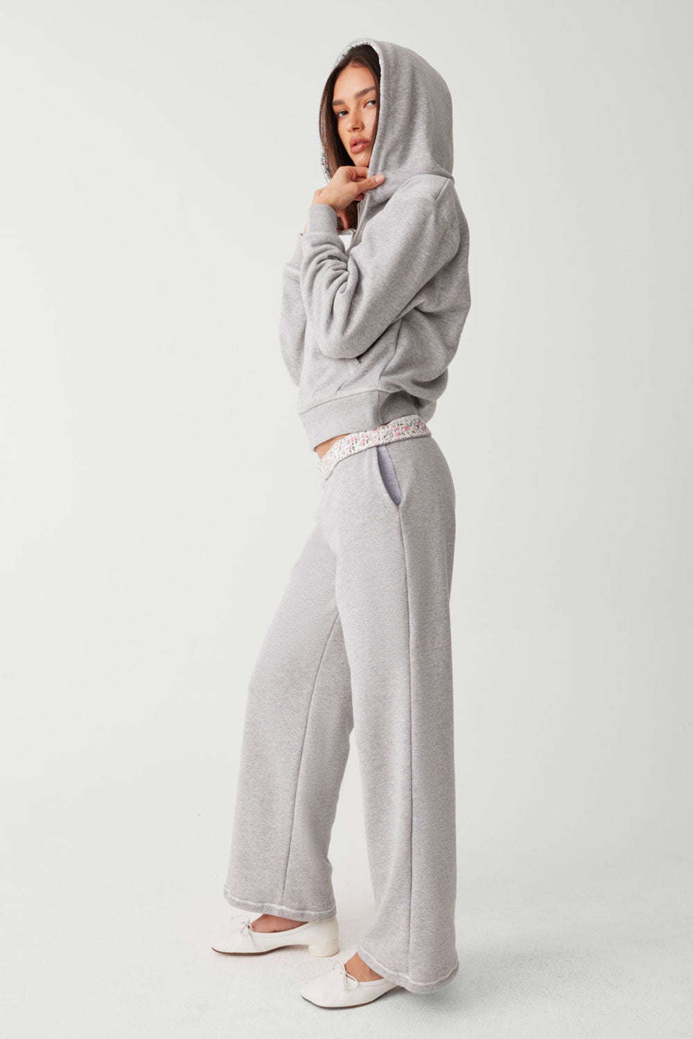 Avalon Sweat Pant - Heather Grey / Baby Blanket