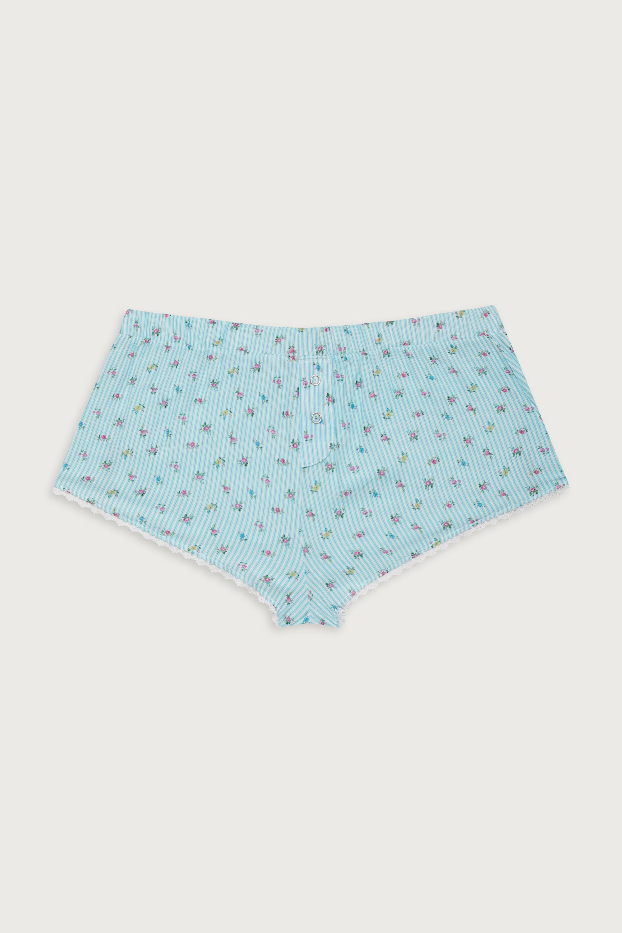 Tinsley Mini Boxer Short - Cozy Stripe