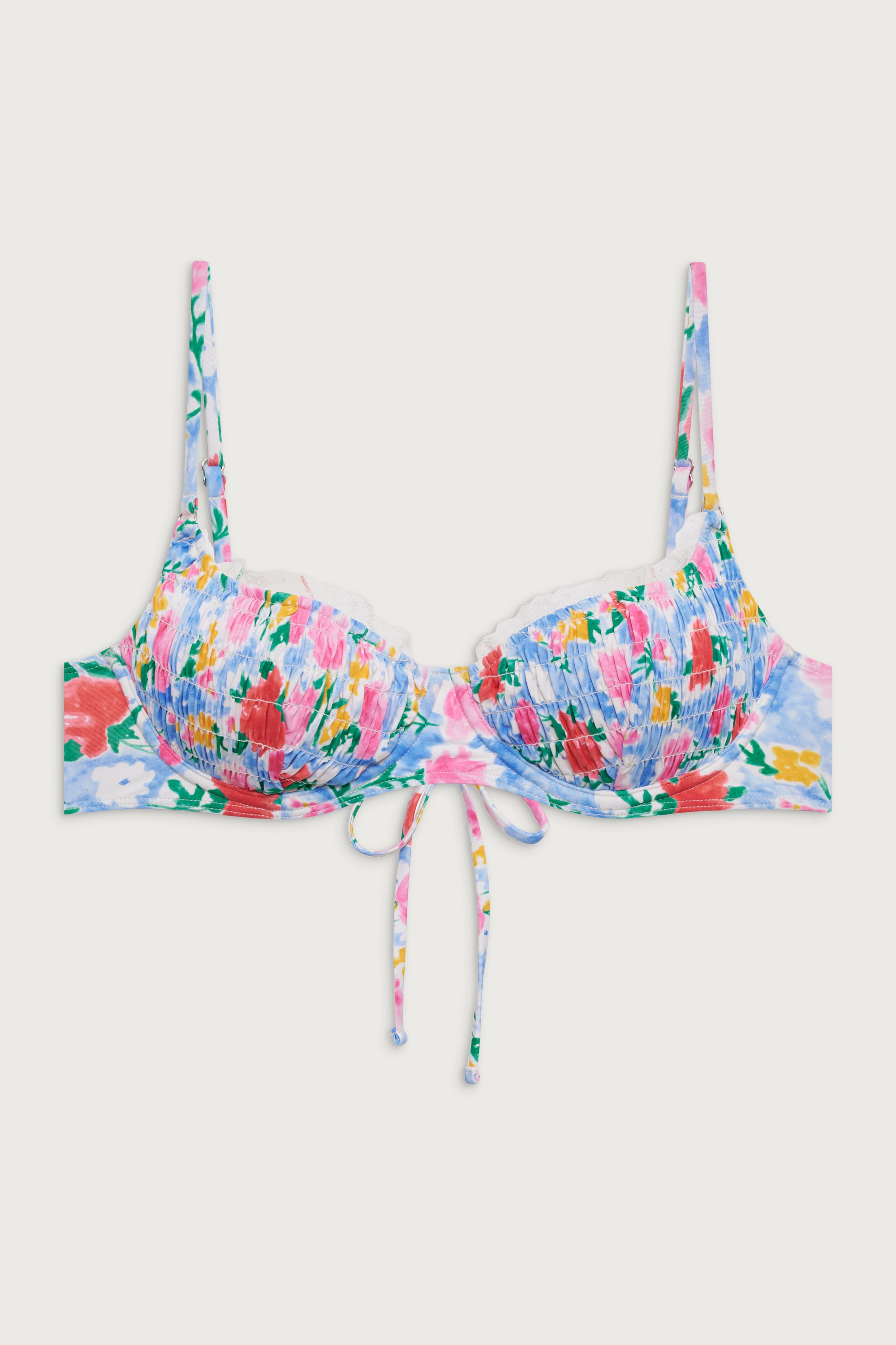 Dean Underwire Balconette Bikini Top - Painted Petals