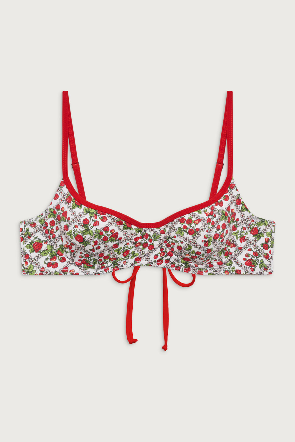 Cola Underwire Balconette Bikini Top - Berry in Love