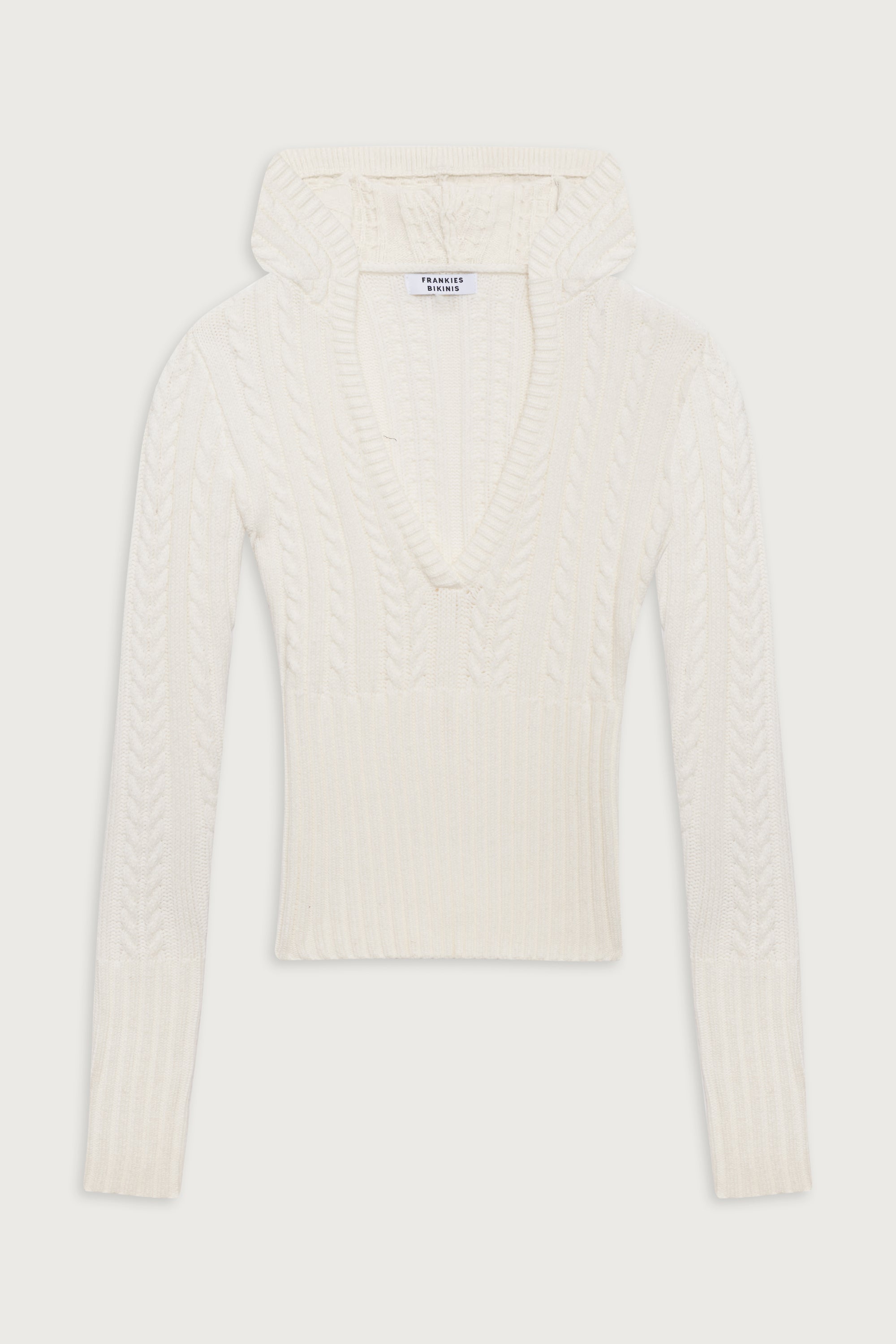 Evermore Cable Cloud Knit Sweater - Snow White