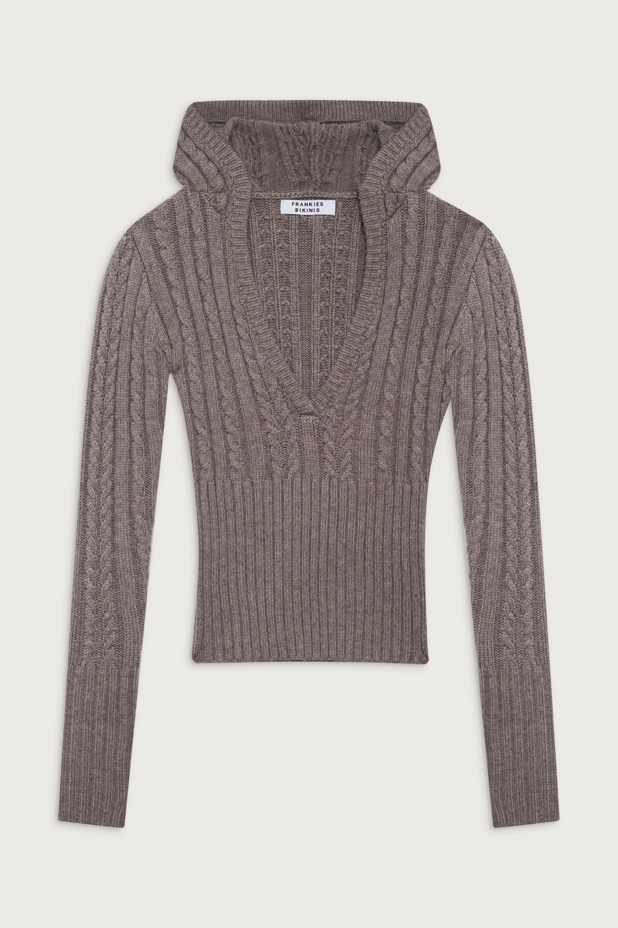 Evermore Cable Cloud Knit Sweater - Dark Pearl