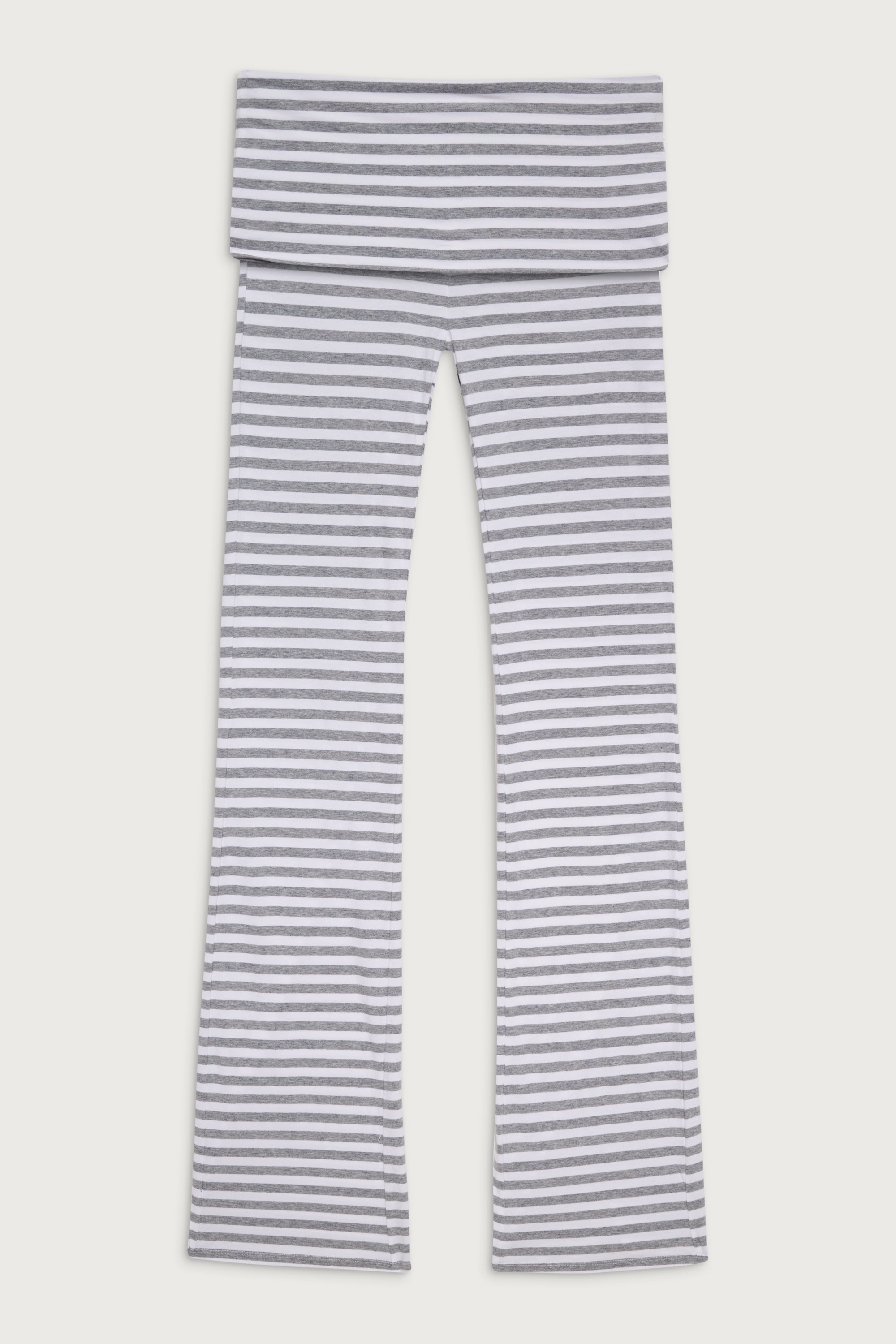 Avenue Cotton Flare Legging - Hazy Stripe