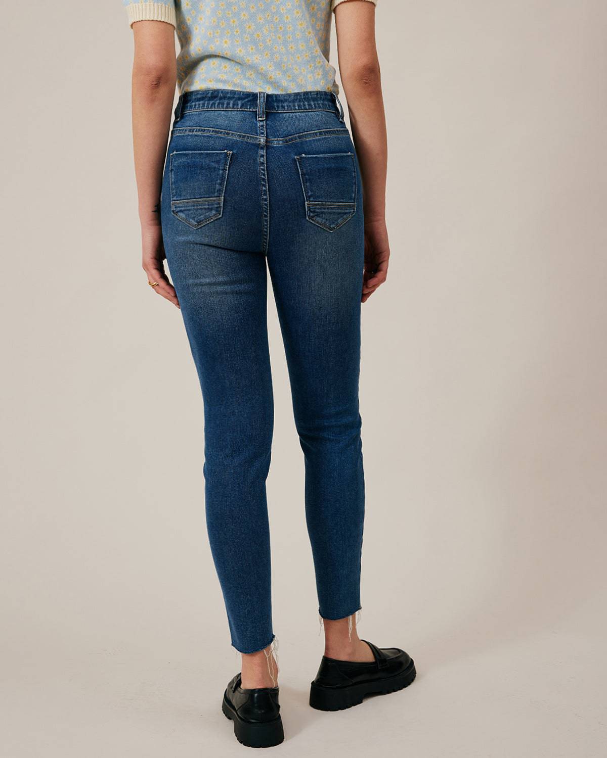 The Premium-fabric High-rise Skinny Jeans