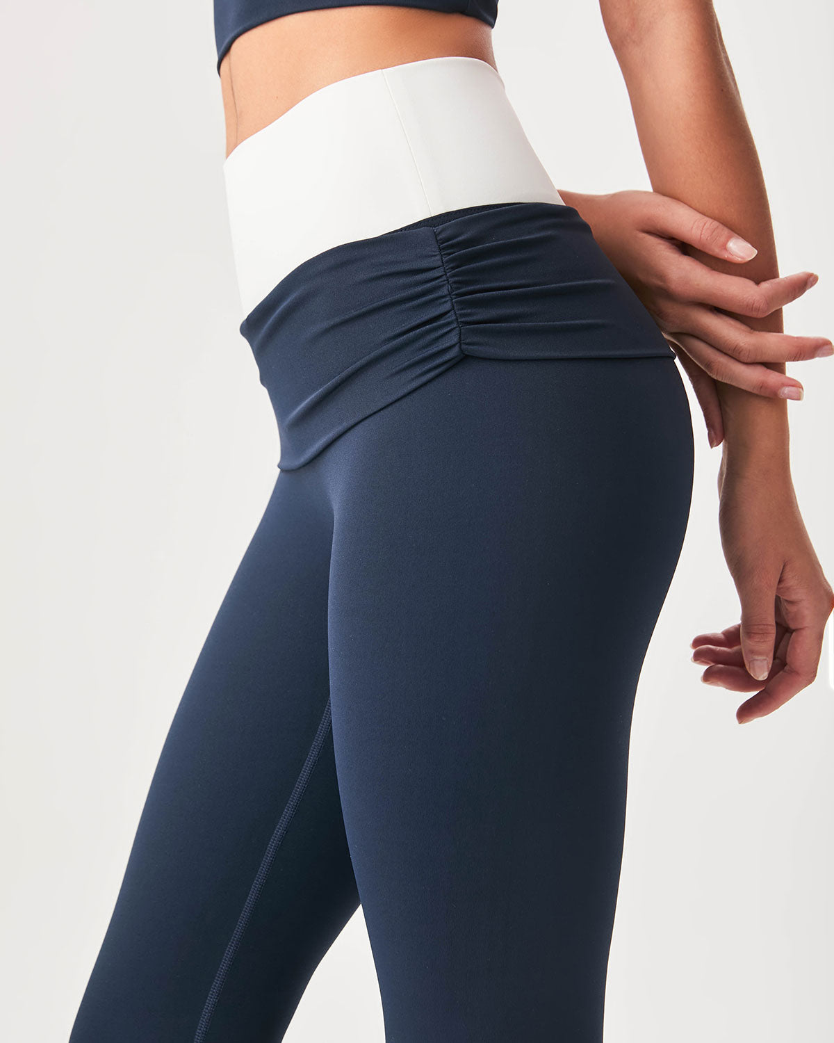 Navy High Waisted Sleek Leggings