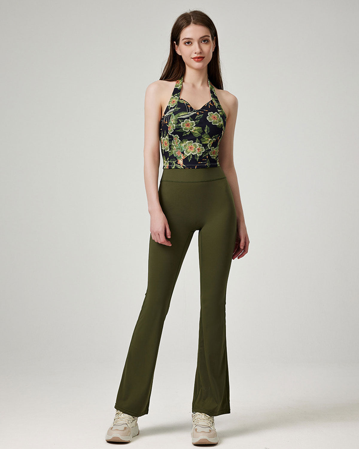 Green Floral Camis - Medium Support