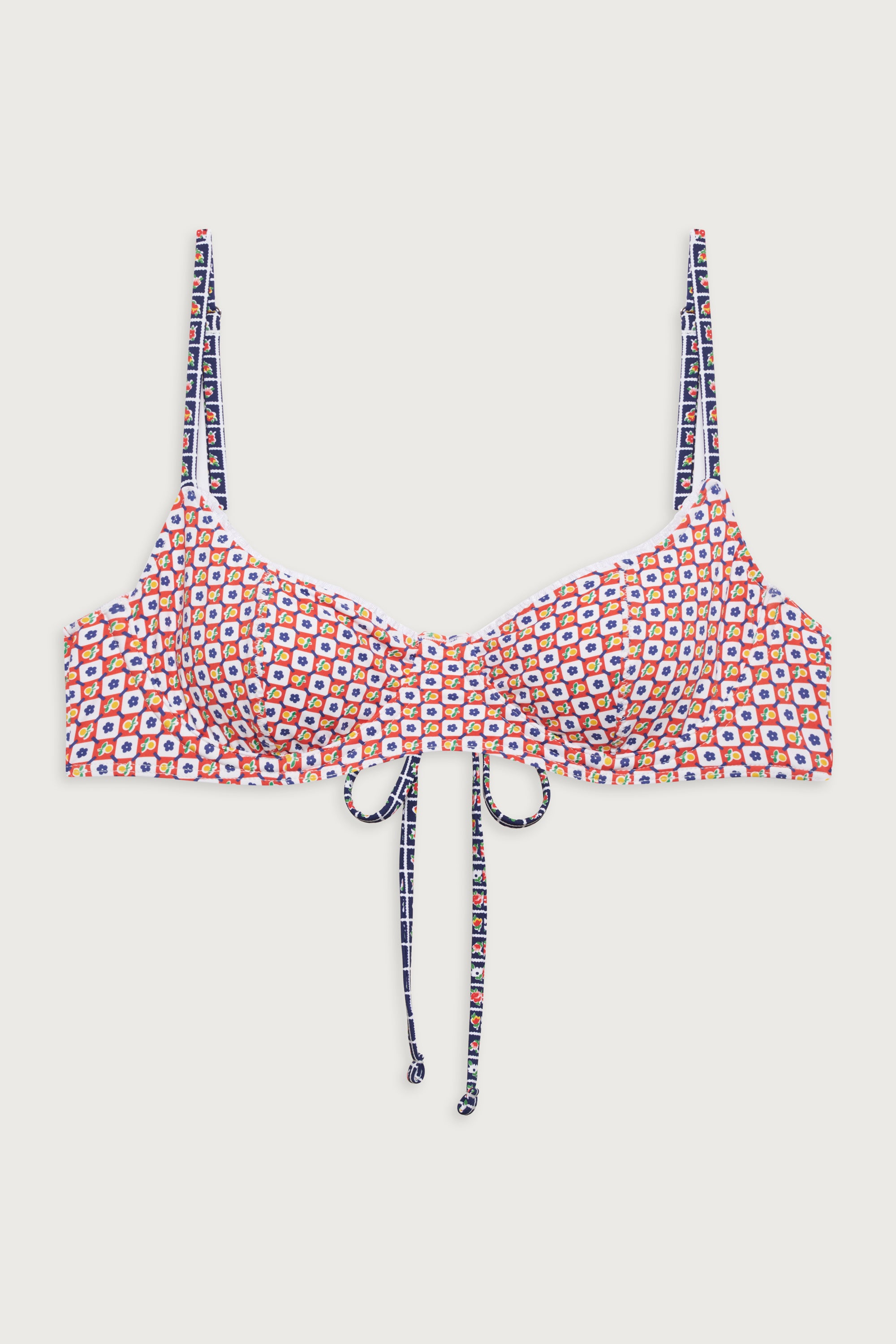 Cola Underwire Balconette Bikini Top - Farmhouse Florals