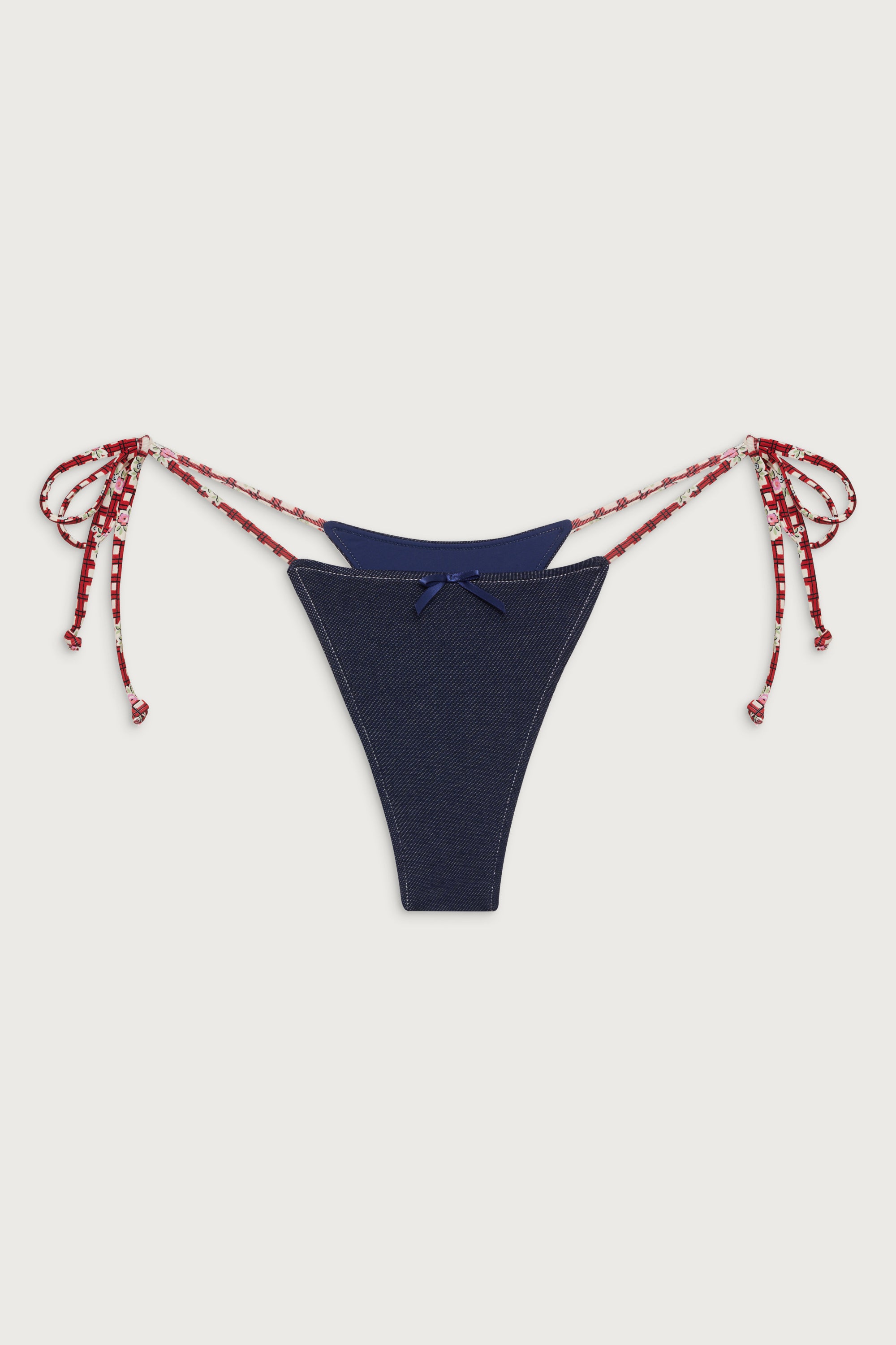 Divine Skimpy Bikini Bottom - Blue Denim