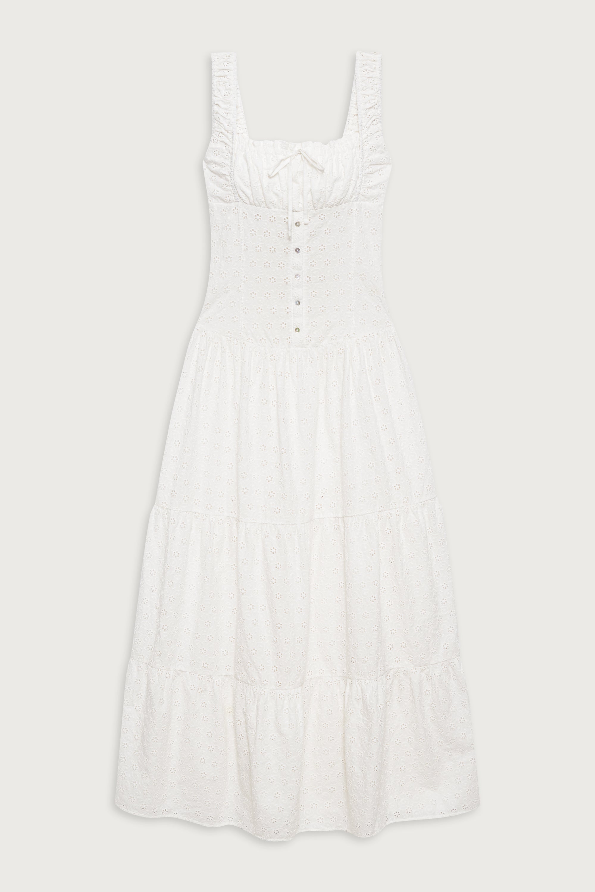 Christabelle Eyelet Maxi Dress - Angel's Wing