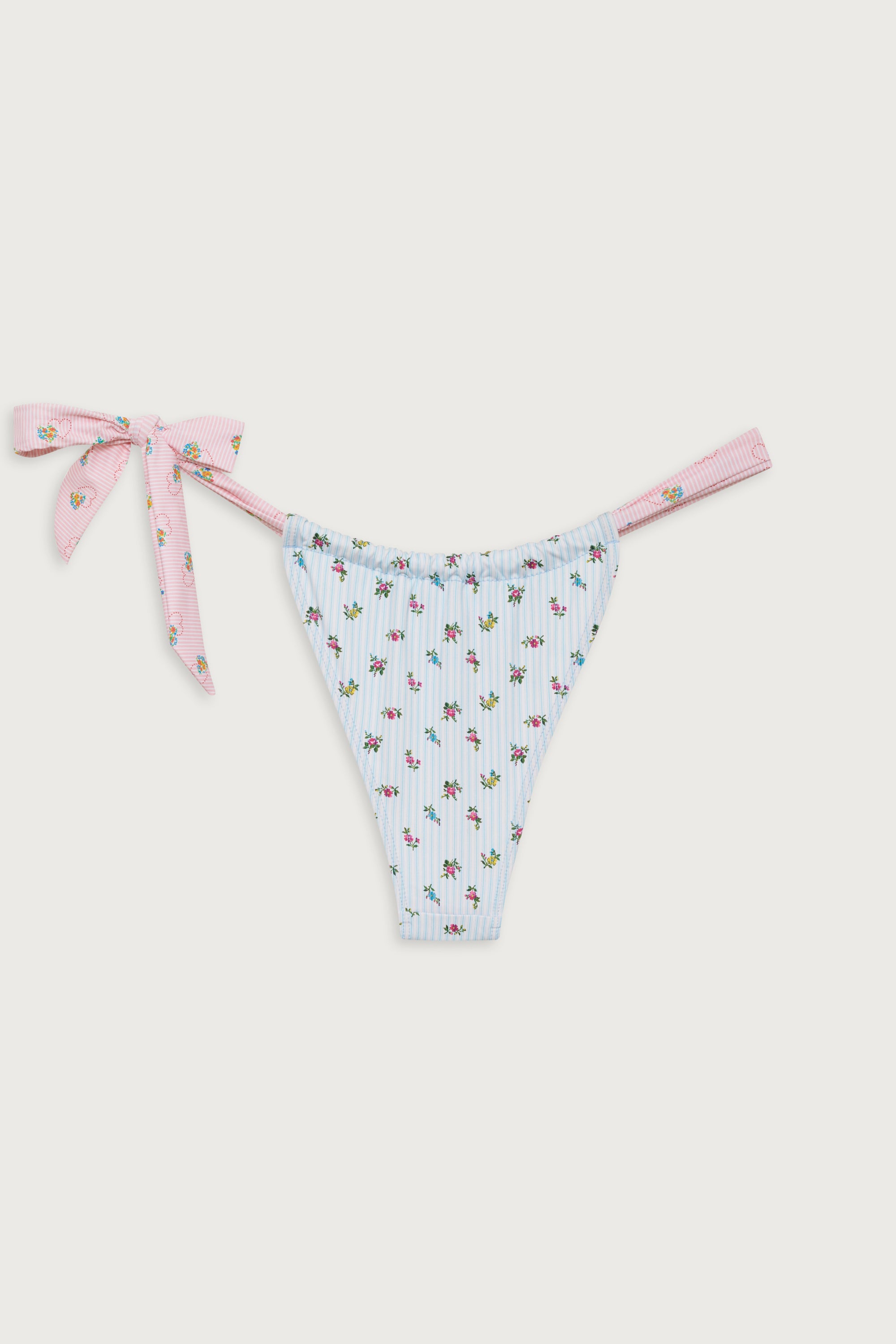 Kealy Reversible Cheeky Bikini Bottom - Cozy Stripe