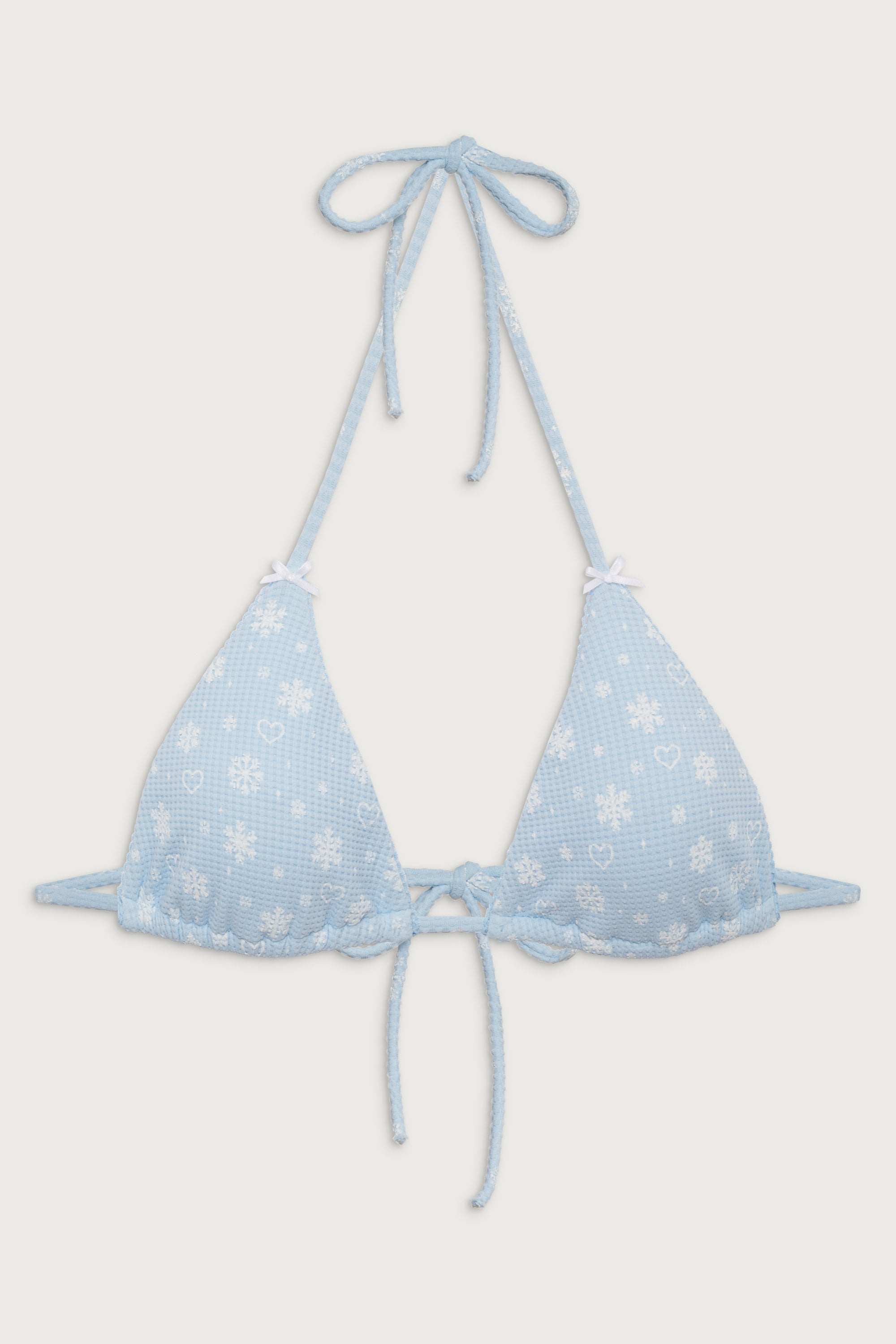 Tia Waffle Triangle Bikini Top - Flurries