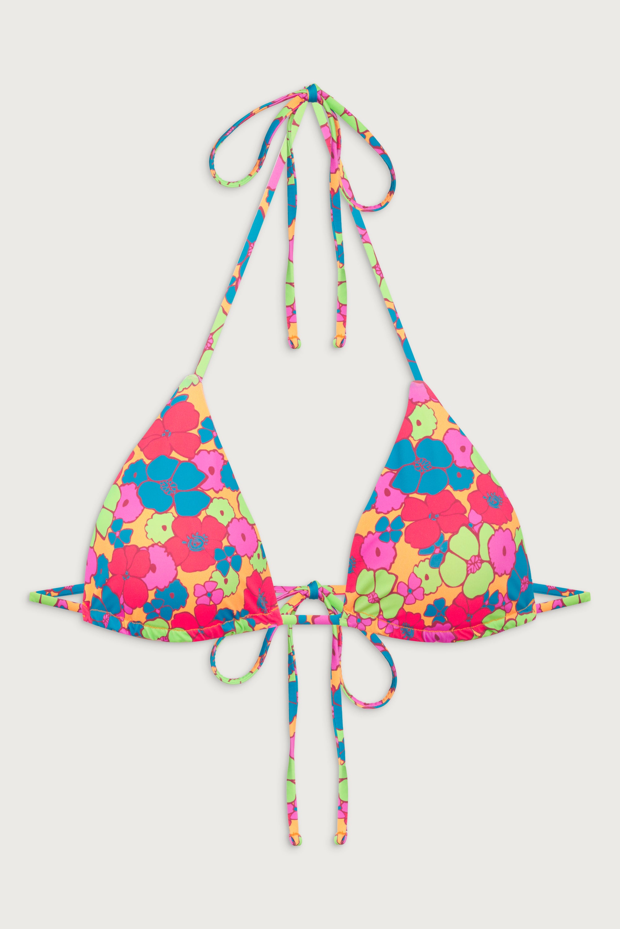 Kauai Triangle Halter Bikini Top - Groovy