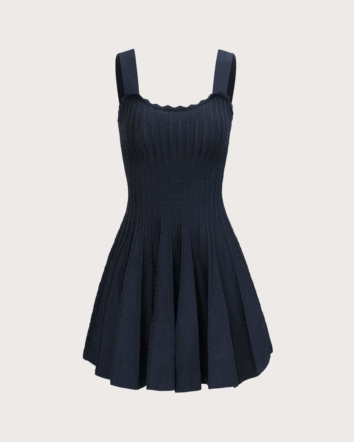 Women's Navy Knitted Sweater Dress