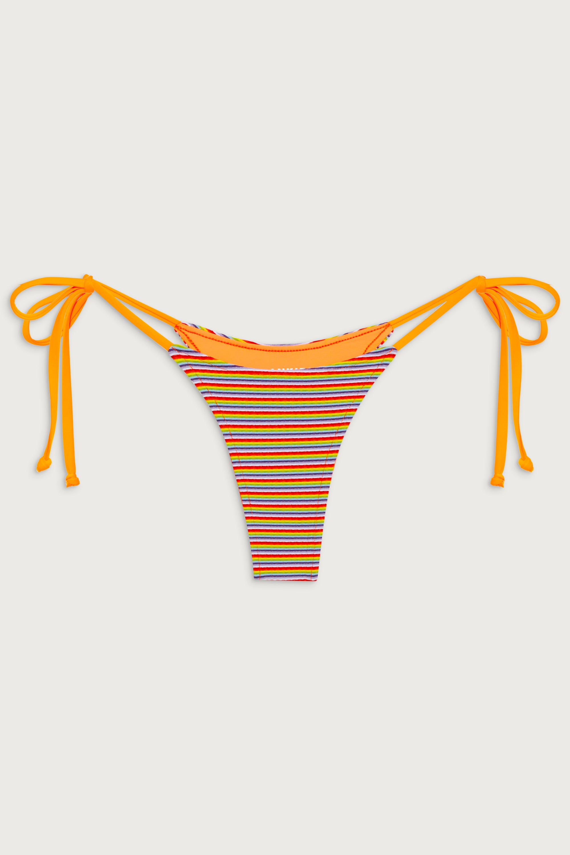 Divine Striped Skimpy Bikini Bottom - Hawaiian Sky