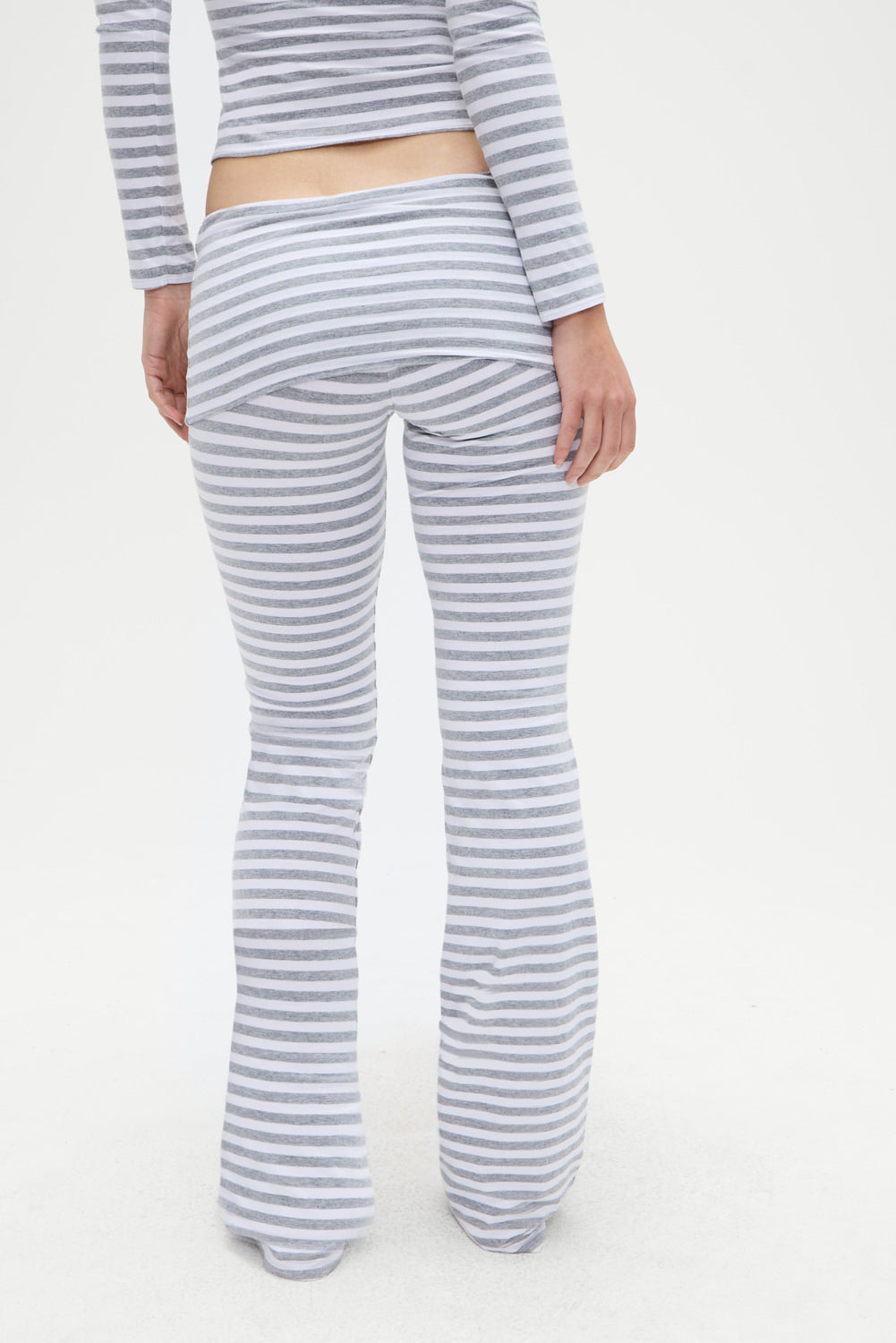 Avenue Cotton Flare Legging - Hazy Stripe