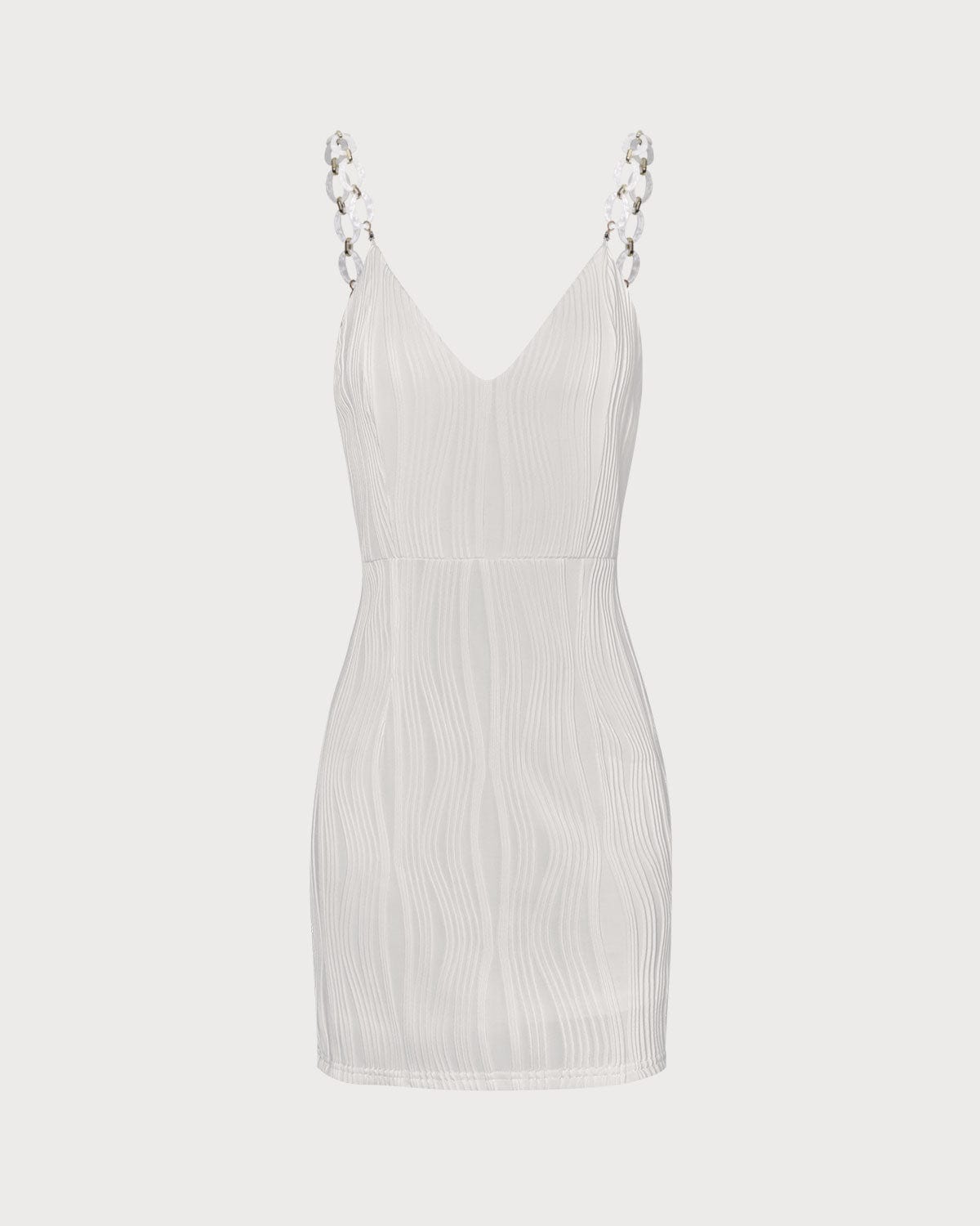 The White Pearl Chain Strap For Dresses