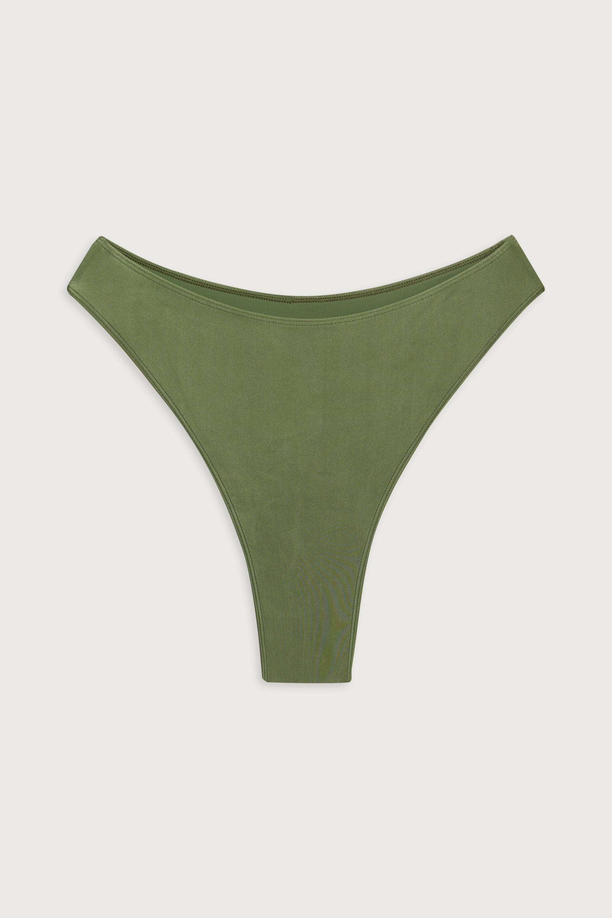 Laura High Waist Cheeky Bikini Bottom - Sea Moss