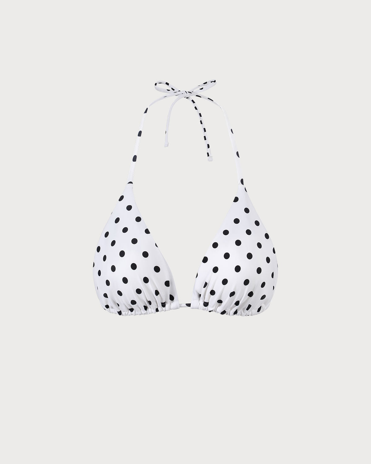 The Polka Dot Triangle Bikini Top