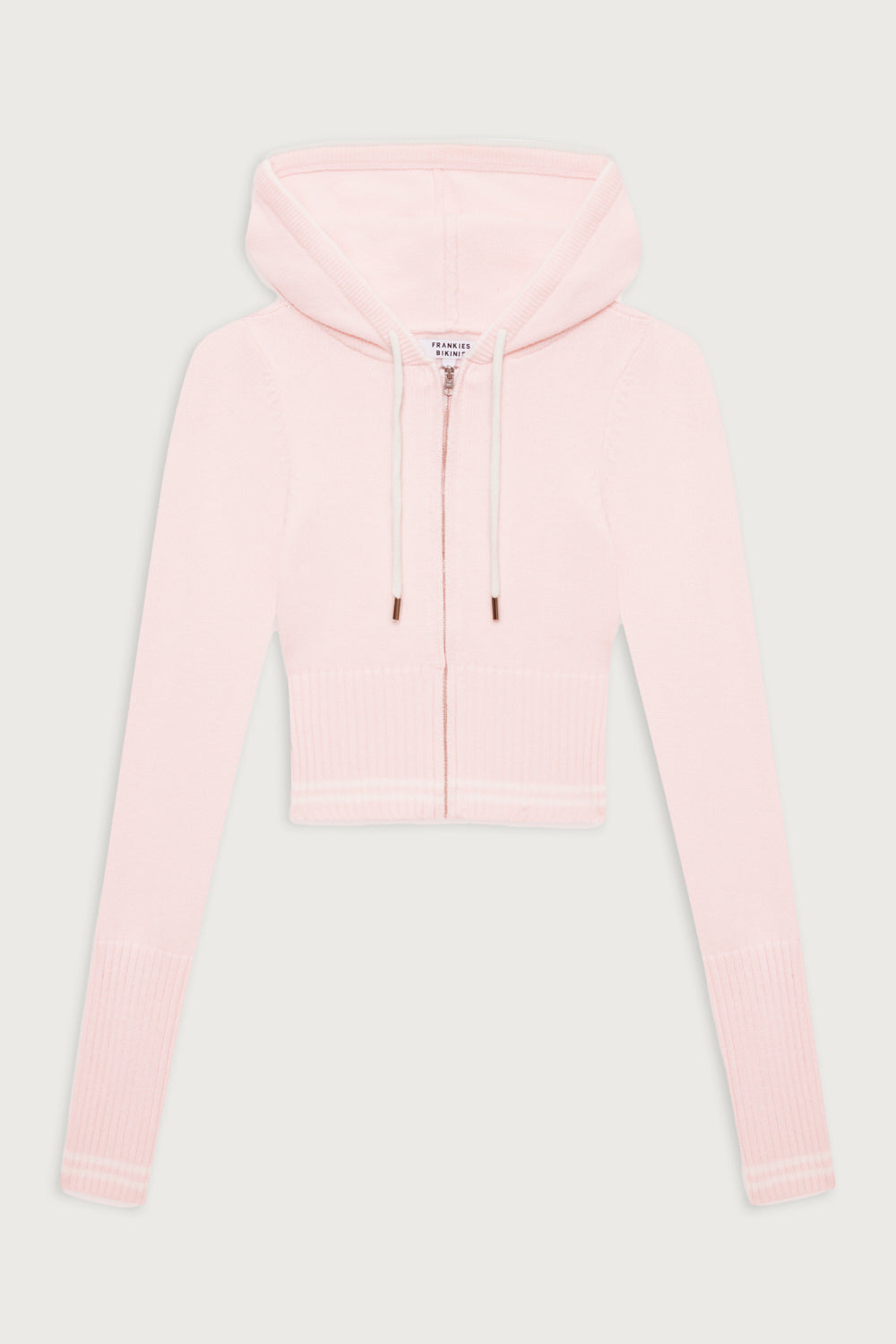 Aimee Cloud Knit Zip Up Hoodie - Rosebud Pink