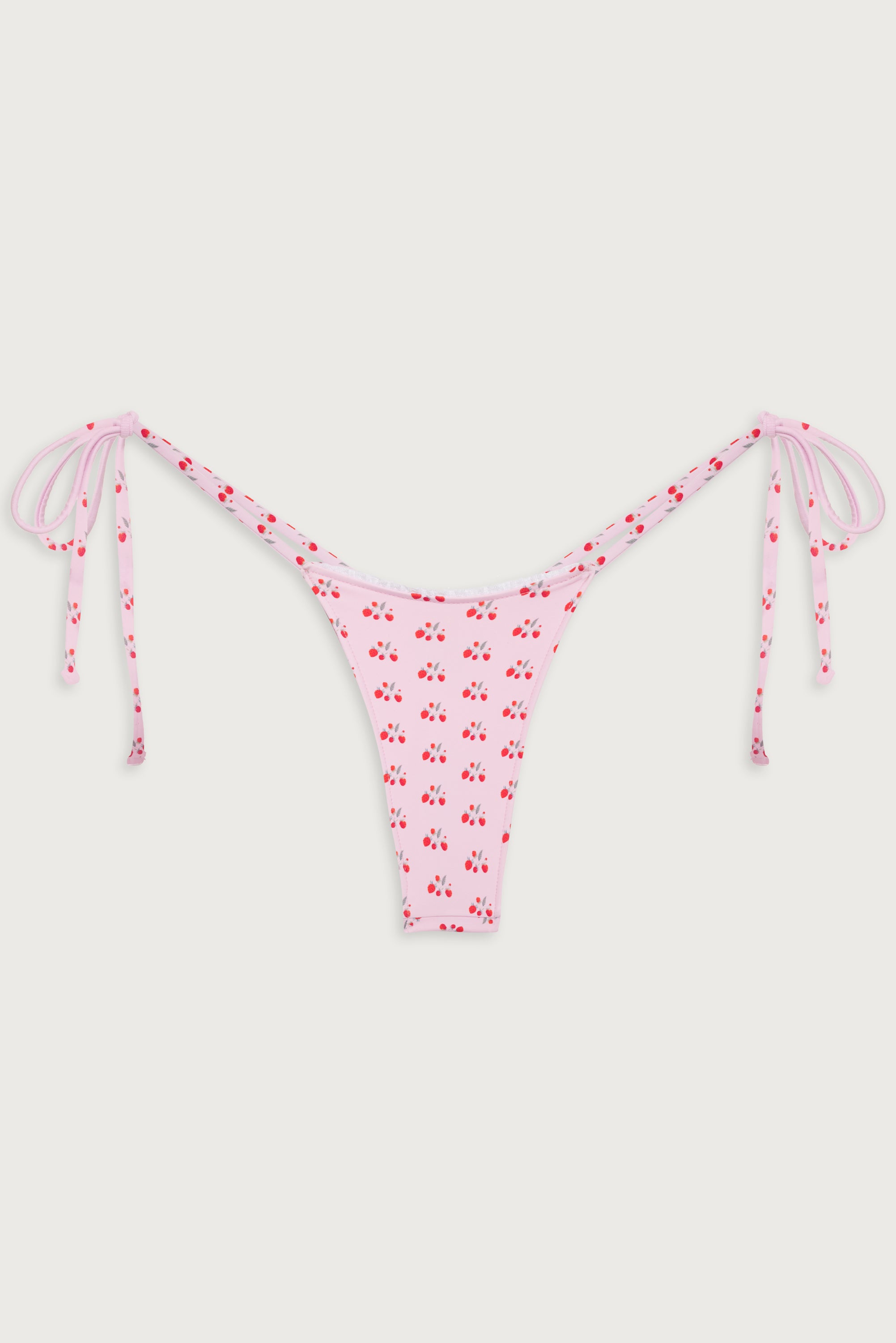 Divine Tie Side Skimpy Bikini Bottom - Baby Berry