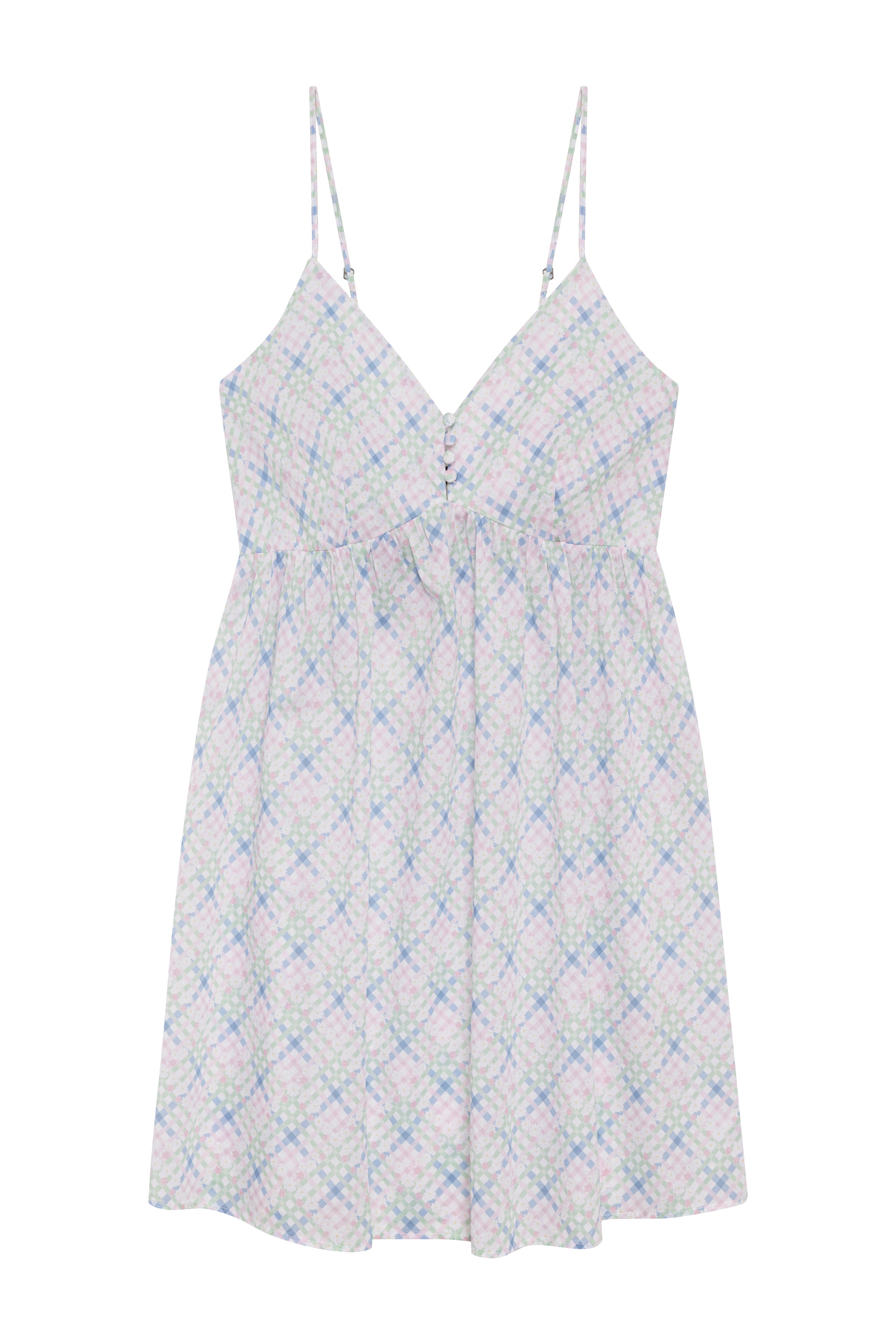 Airy Poplin Mini Dress - Cottage Meadow