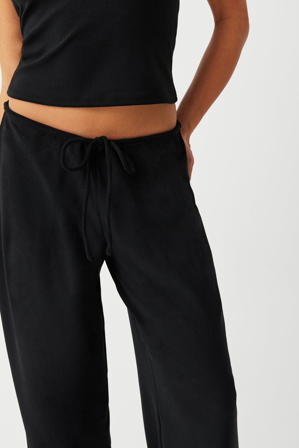 Daisy Terry Low Rise Pant - Black