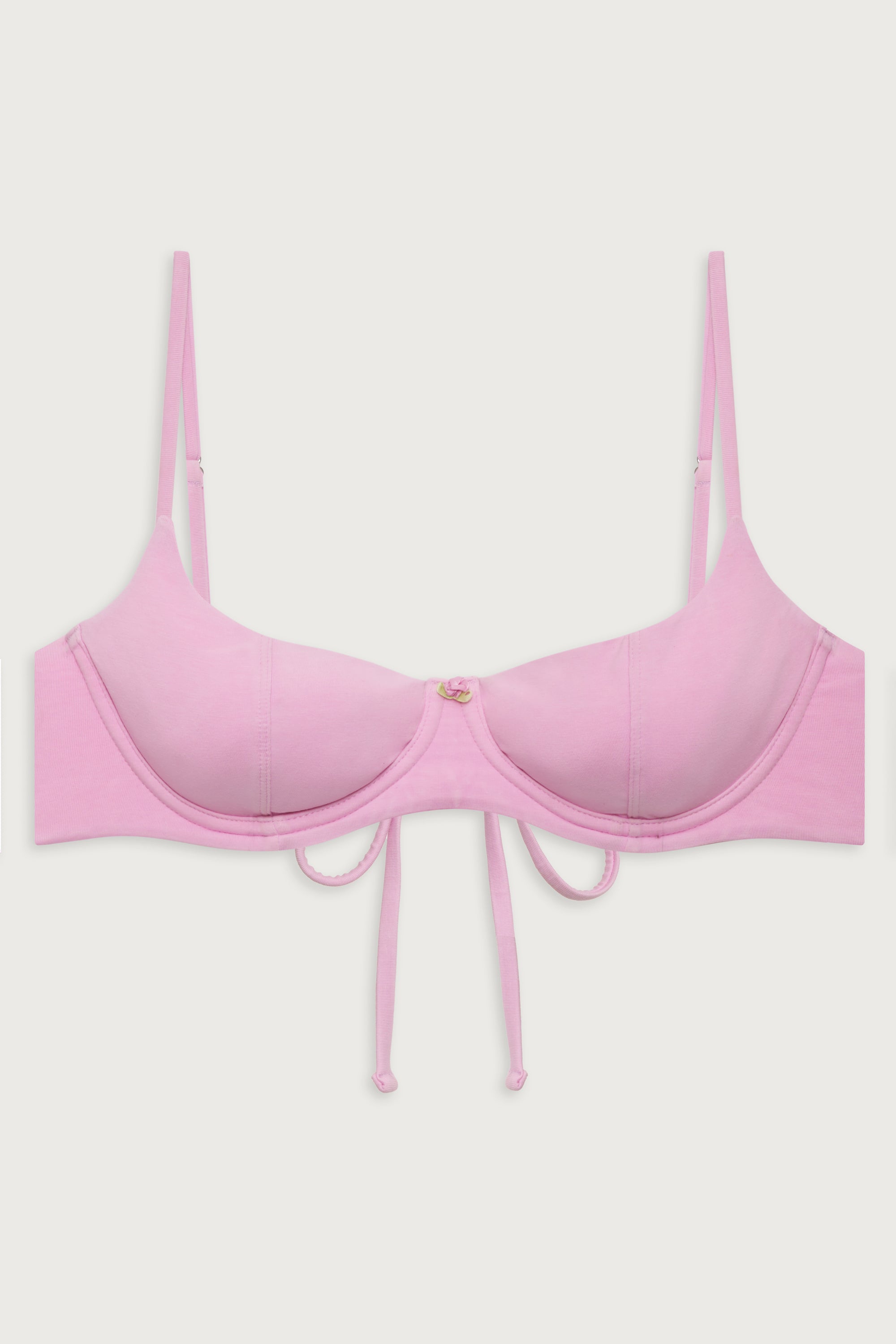 Cola Underwire Balconette Bikini Top - French Rose