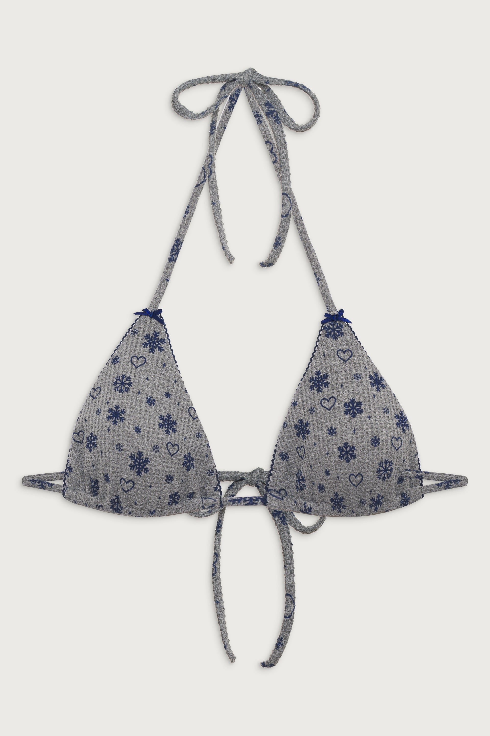 Tia Waffle Triangle Bikini Top - Apres Ski