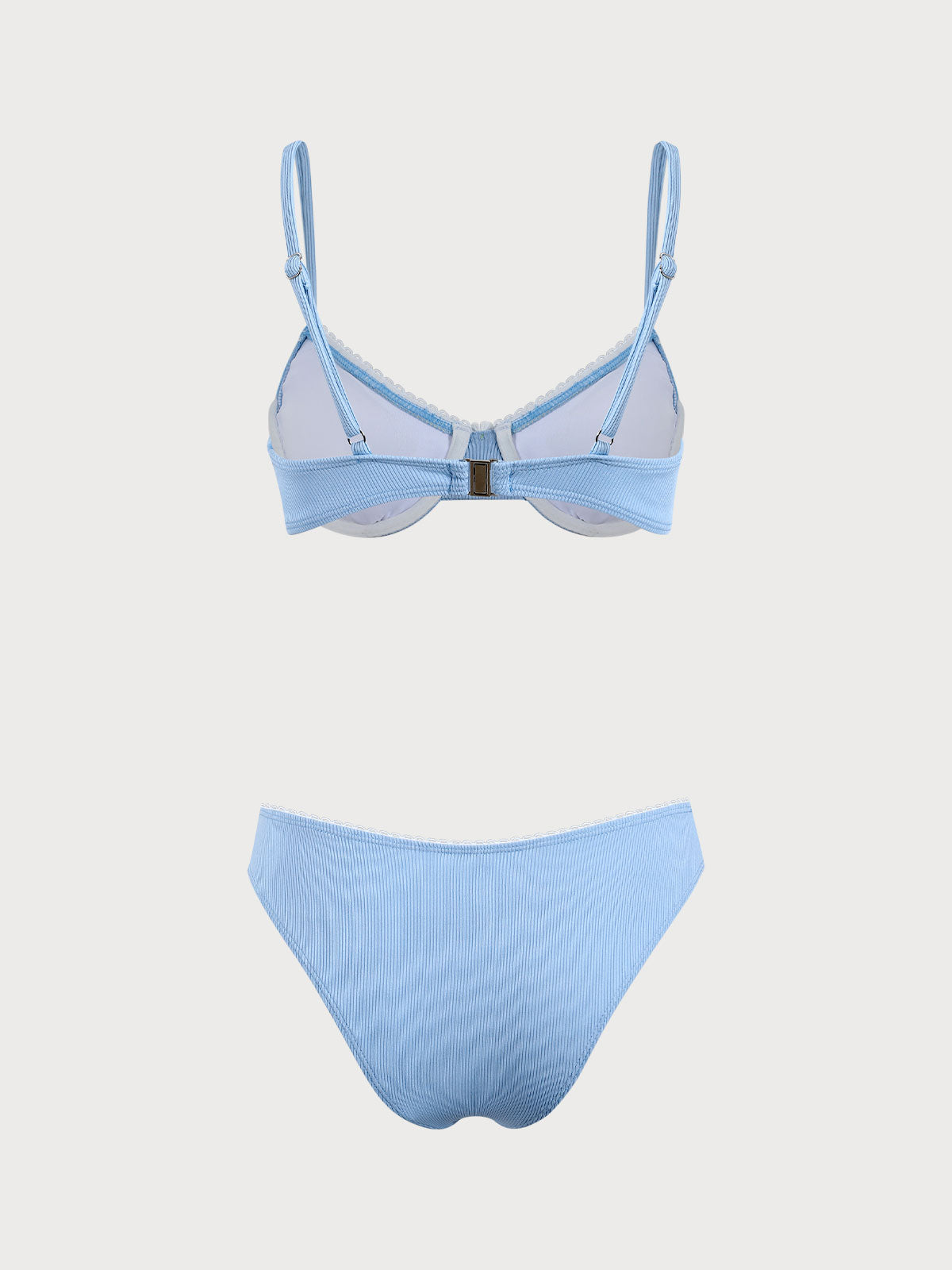 Blue Daisy Underwire Bikini Set