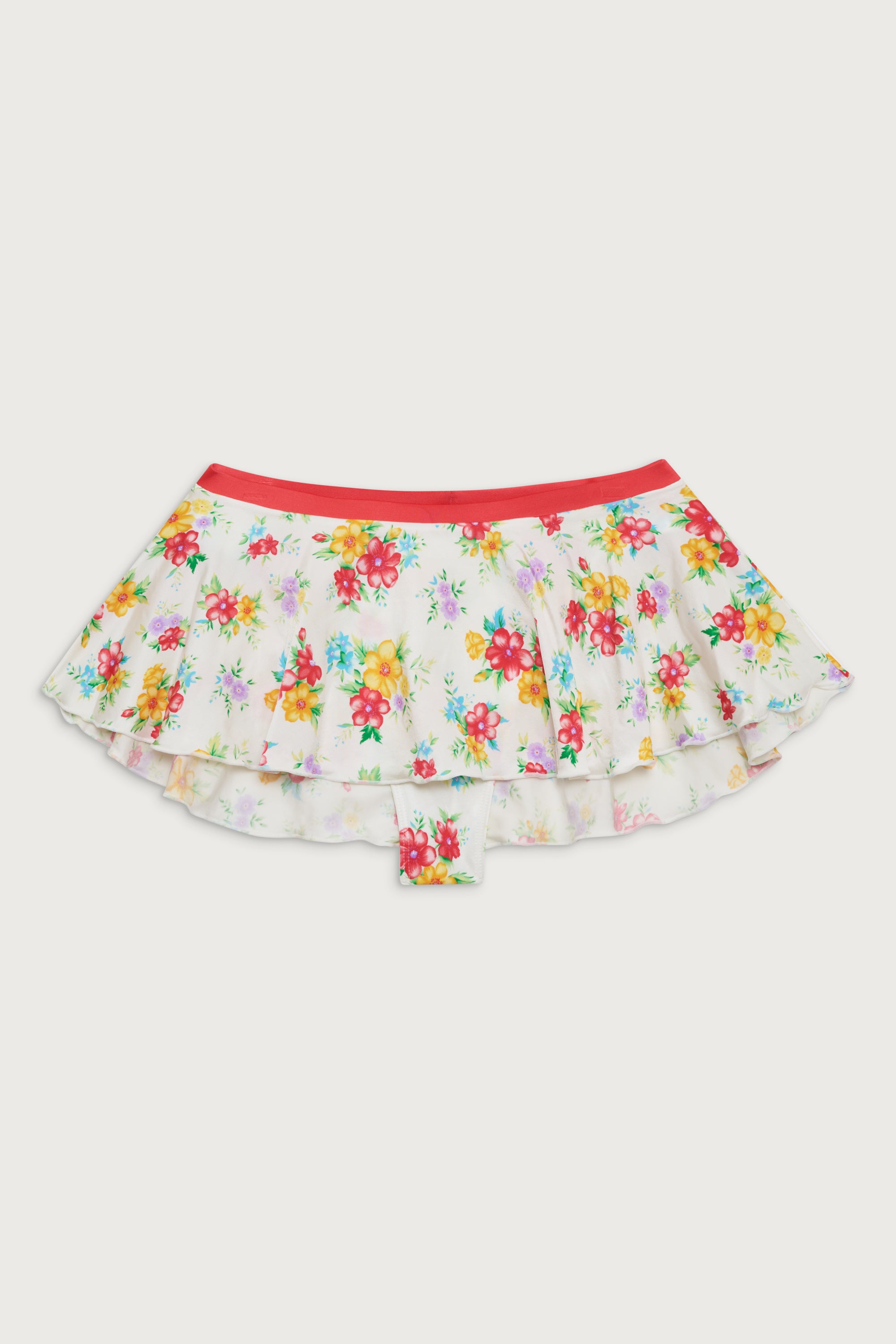 Izabella Shine Swim Skirt - Sweet Hibiscus