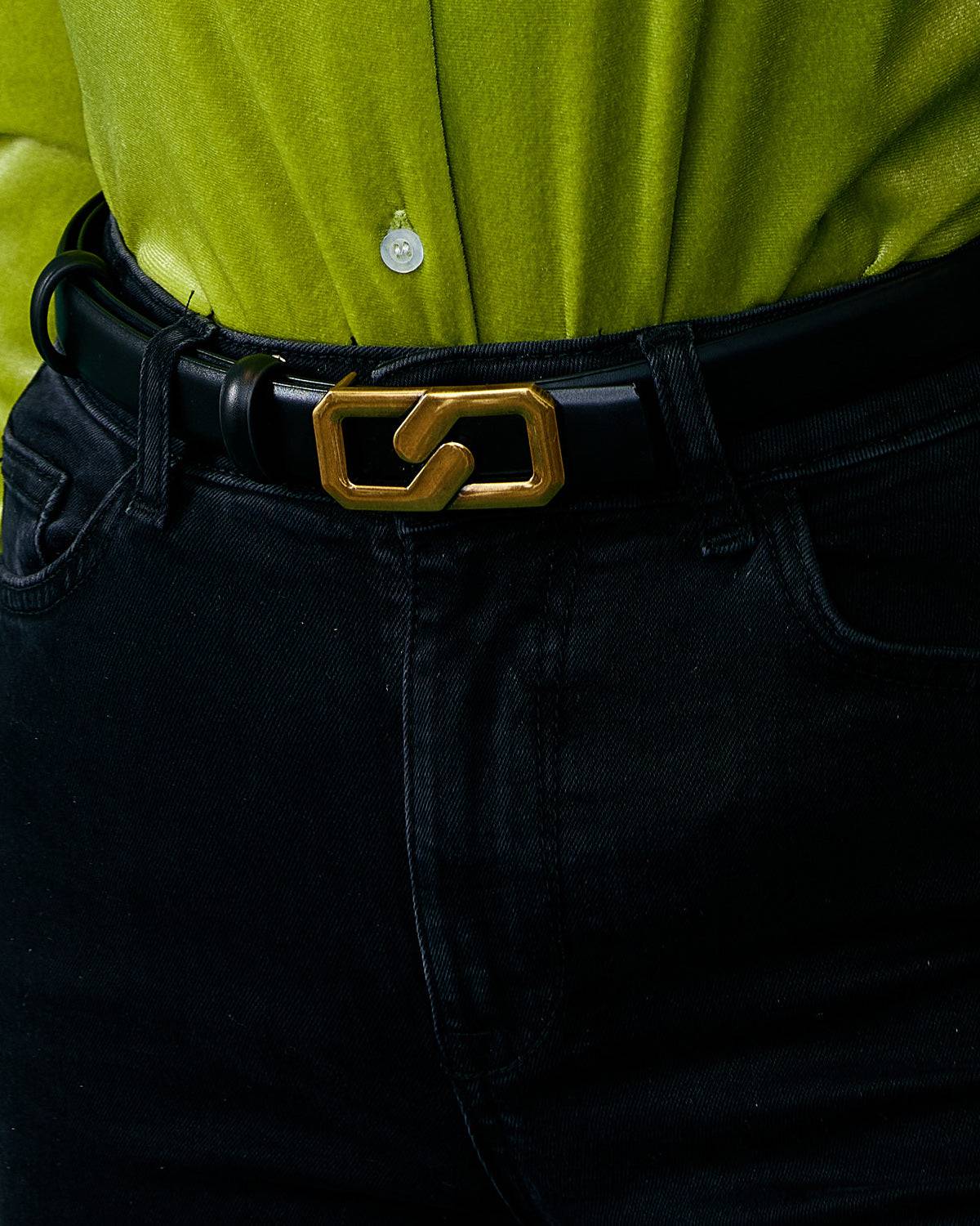 The Reversible Metal Buckle Belt